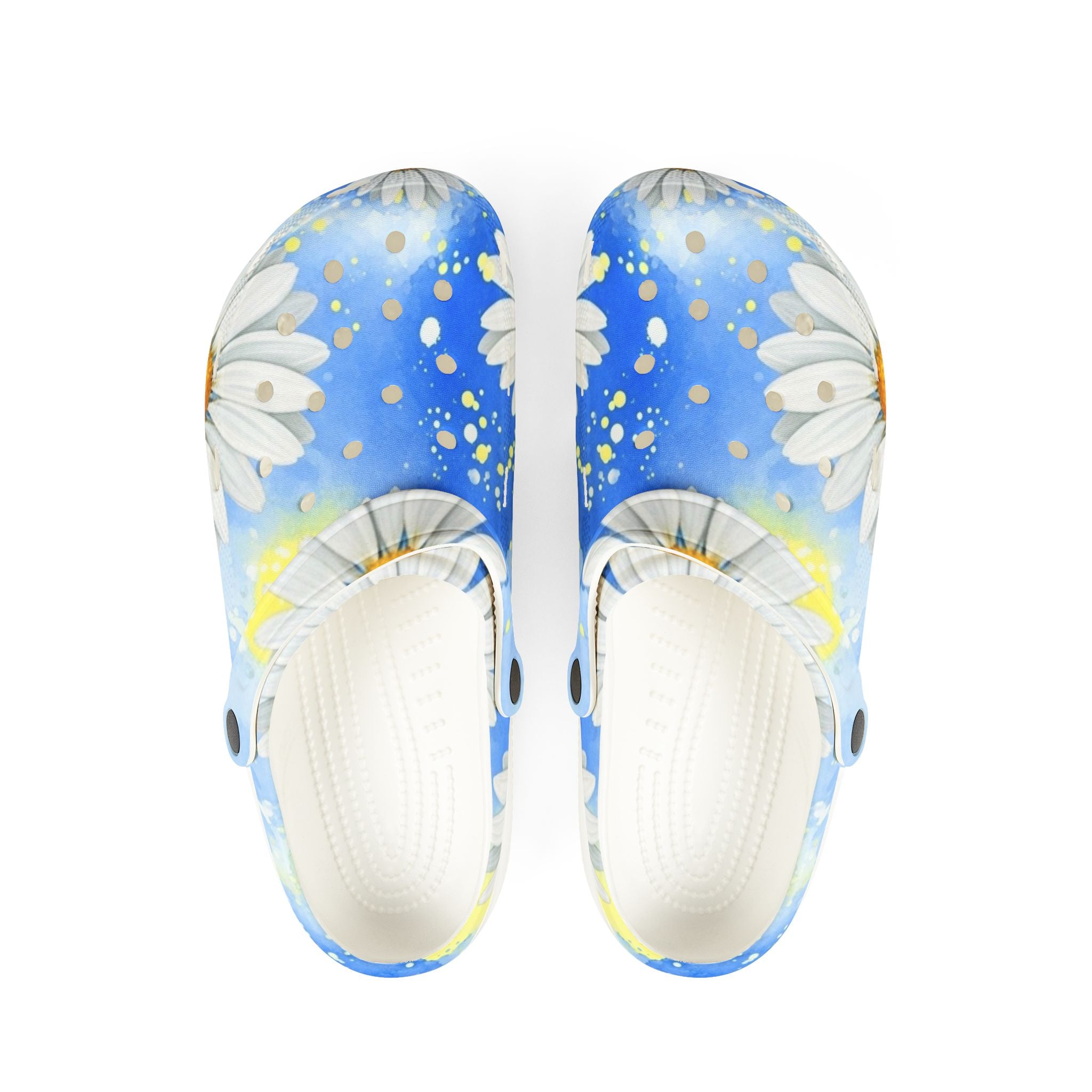 Daisies EVA Foam Rubber Shoes (AOP), Artsulli - Art is Long, Life is Short, Shoes, Size, US 6 (Women's), Color, White, , , 16108411507555775672