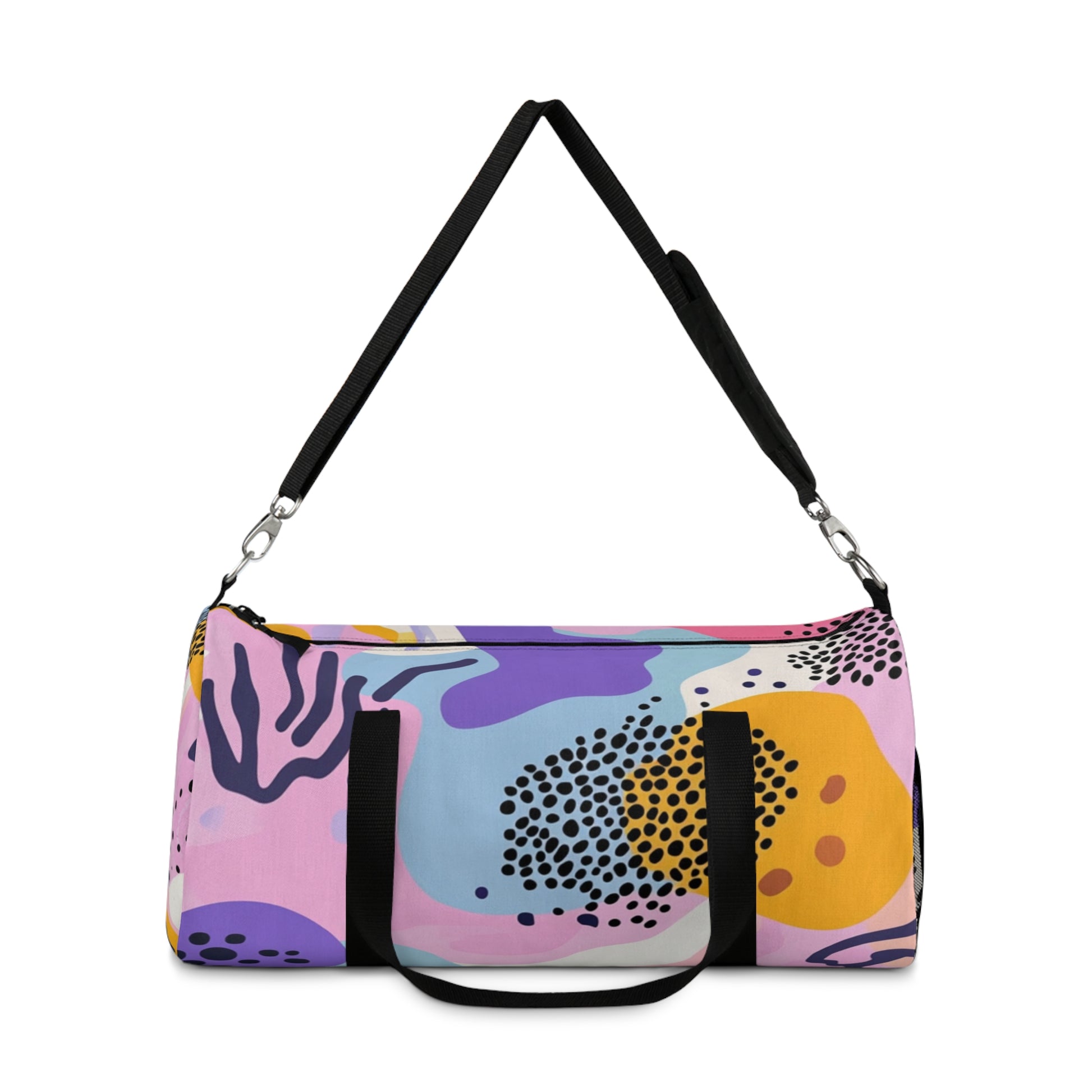 Colorful Abstract Dots and Shapes II Duffel Bag, Artsulli - Art is Long, Life is Short, Bags, , , , , , , 