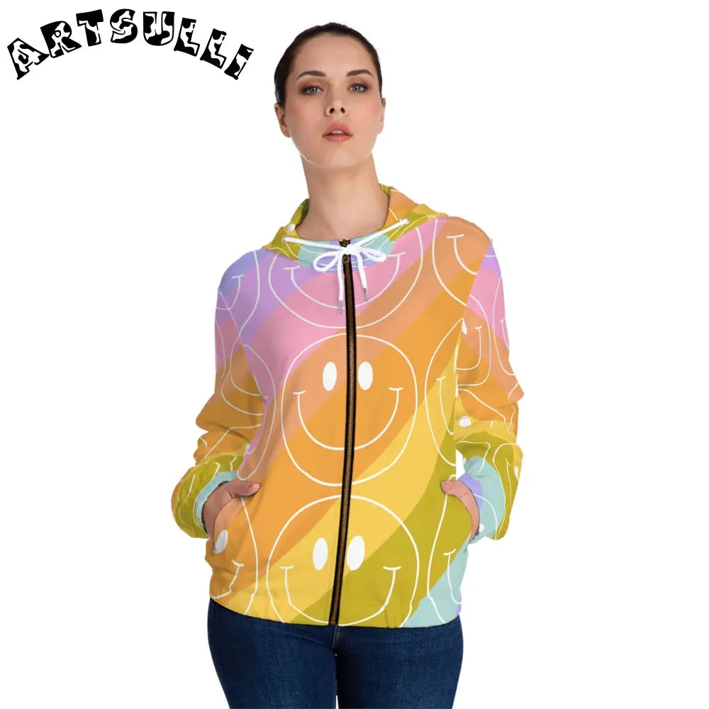 JAKKOUTTHEBXX Smiley Face x Rainbow Stripes Multi-Color Women’s