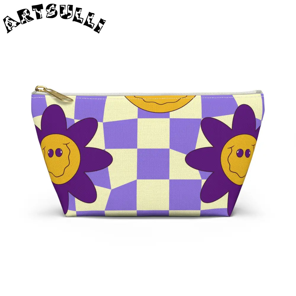 JAKKOUTTHEBXX Trippy Flower Power Motifs Accessory Pouch w T-bottom