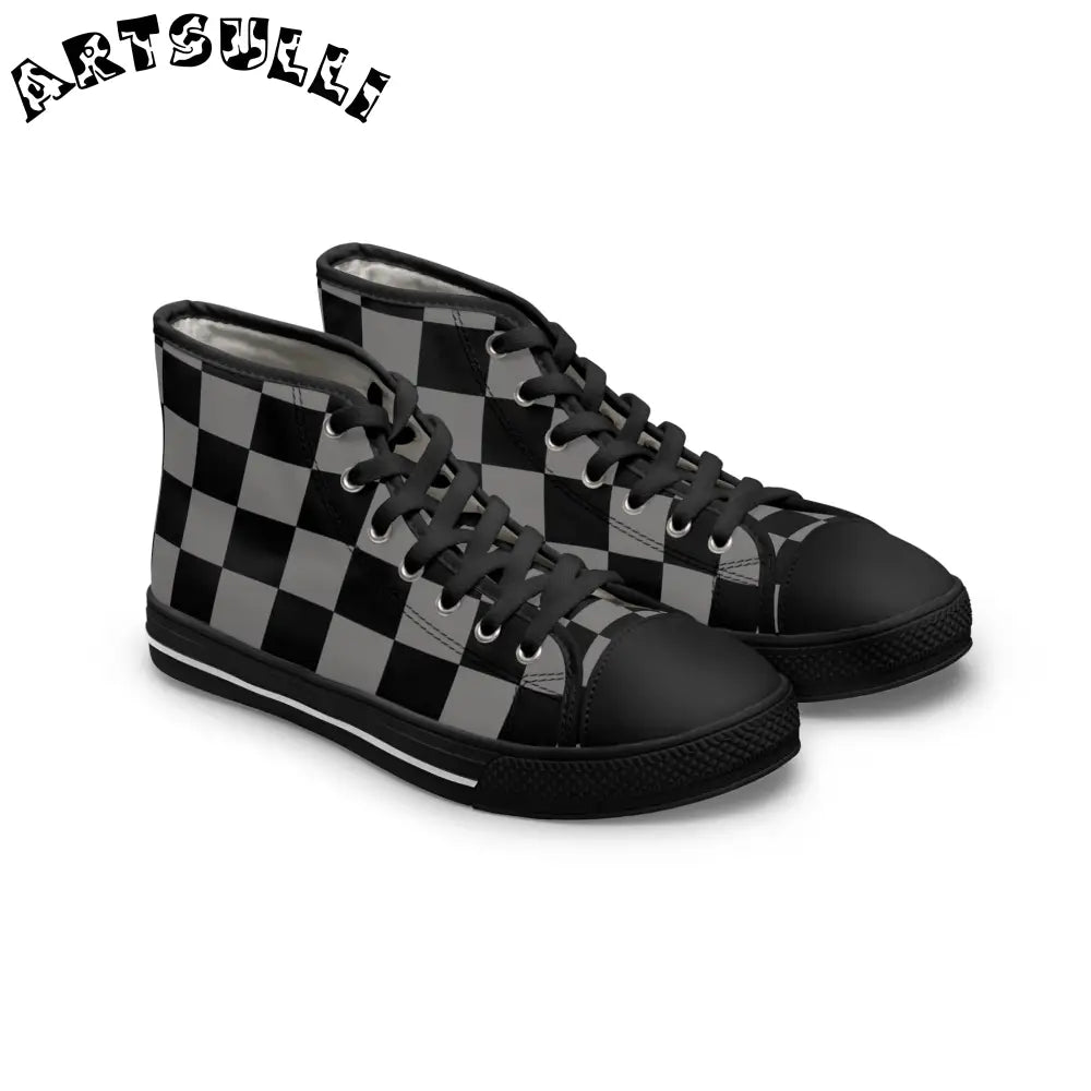 8K Void Surfer Women's High Top Sneakers, Artsulli - Art is Long, Life is Short, Shoes, Size, US 5.5, Color, Black sole, , , 20444414734143338153