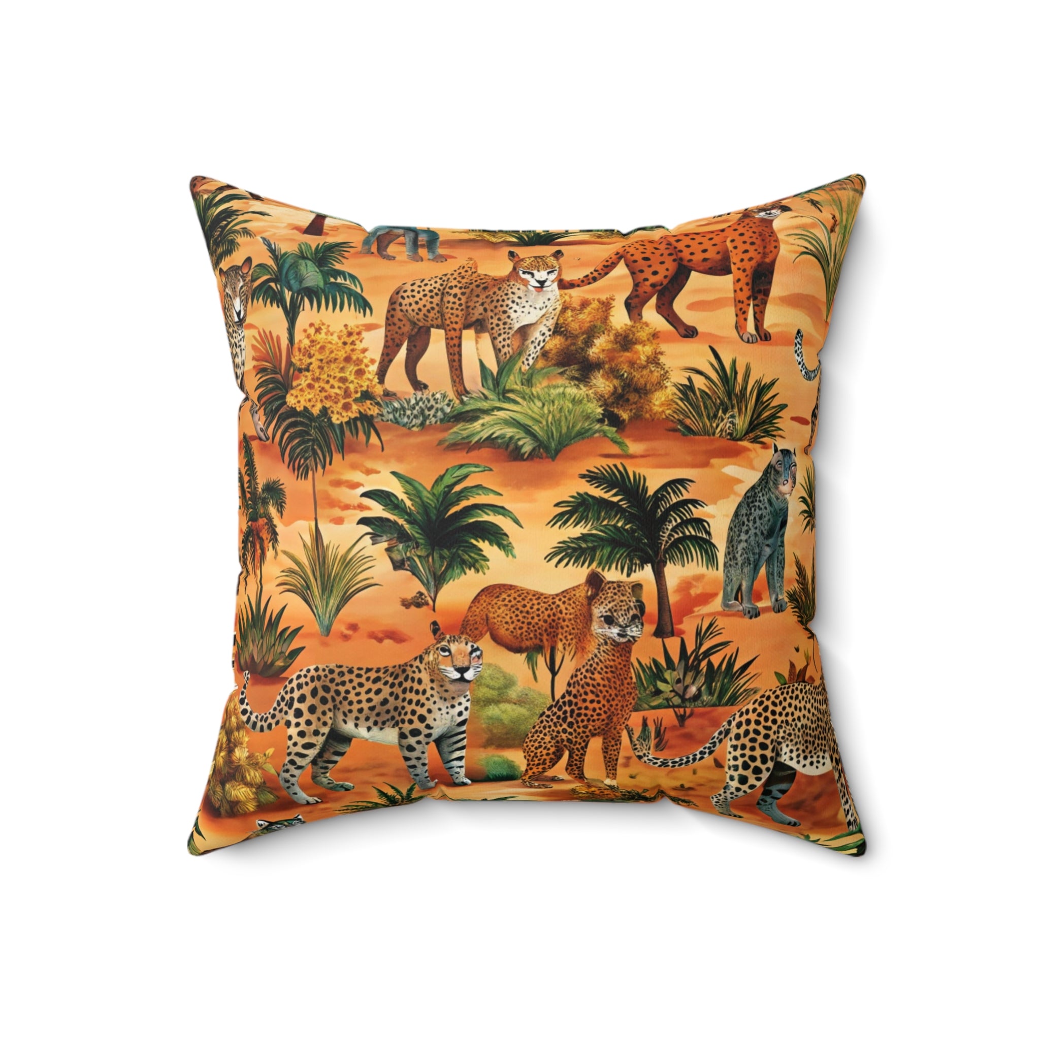 African Savannah Spun Polyester Square Pillow, Artsulli - Art is Long, Life is Short, Home Decor, , , , , , , 