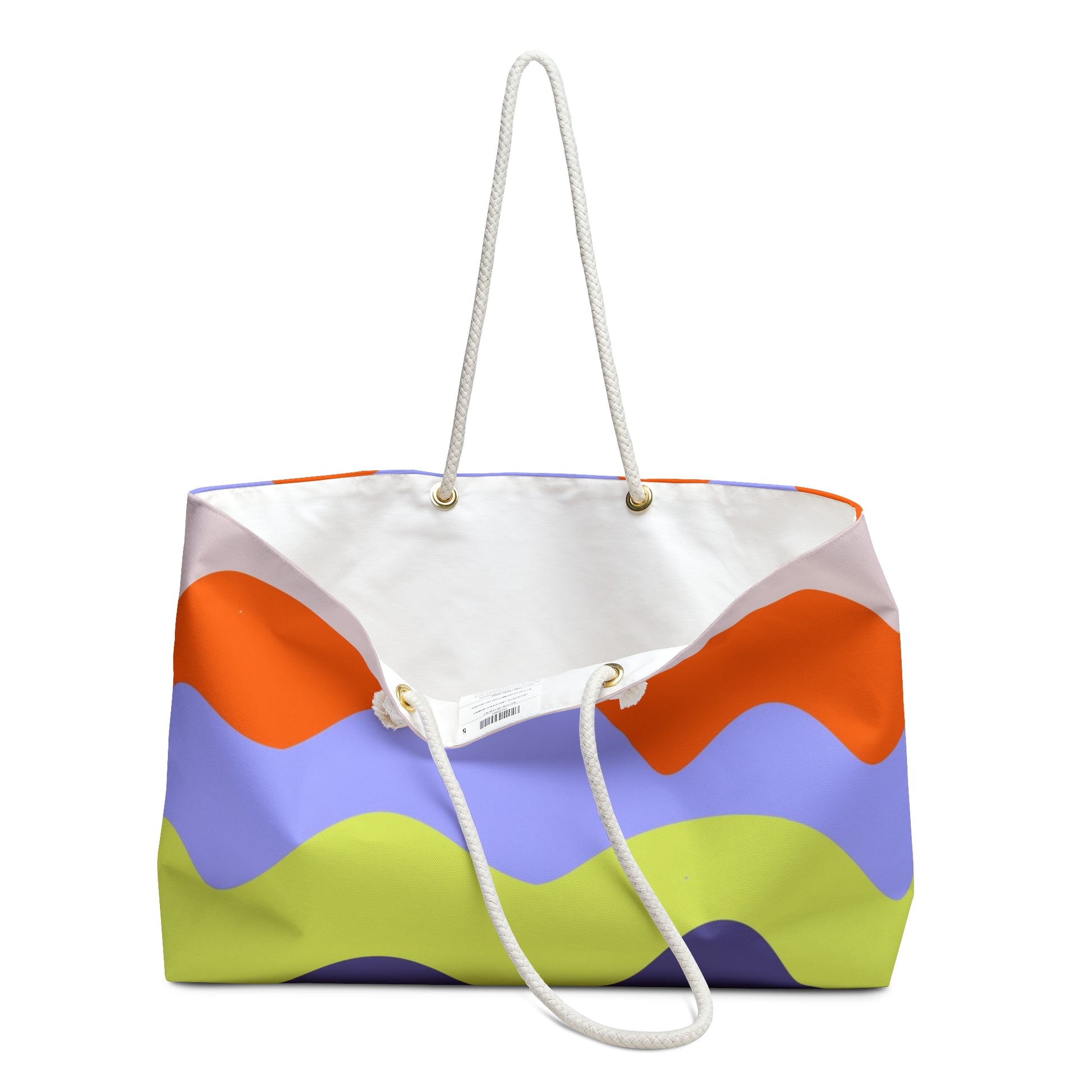 Waves Red and Blue Weekender Bag, Artsulli - Art is Long, Life is Short, Bags, , , , , , , 