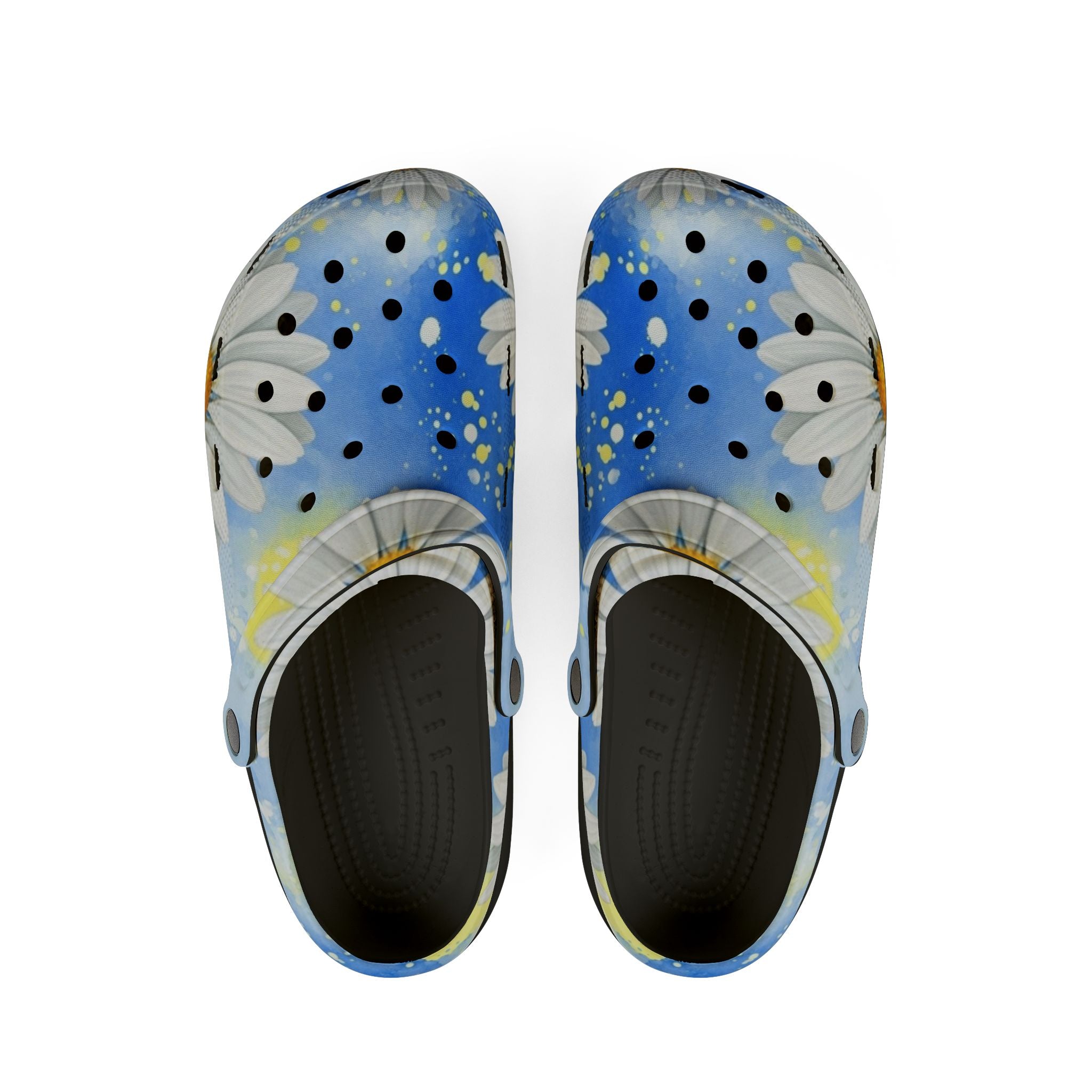 Daisies EVA Foam Rubber Shoes (AOP), Artsulli - Art is Long, Life is Short, Shoes, Size, US 6 (Women's), Color, Black, , , 10090428291478431220