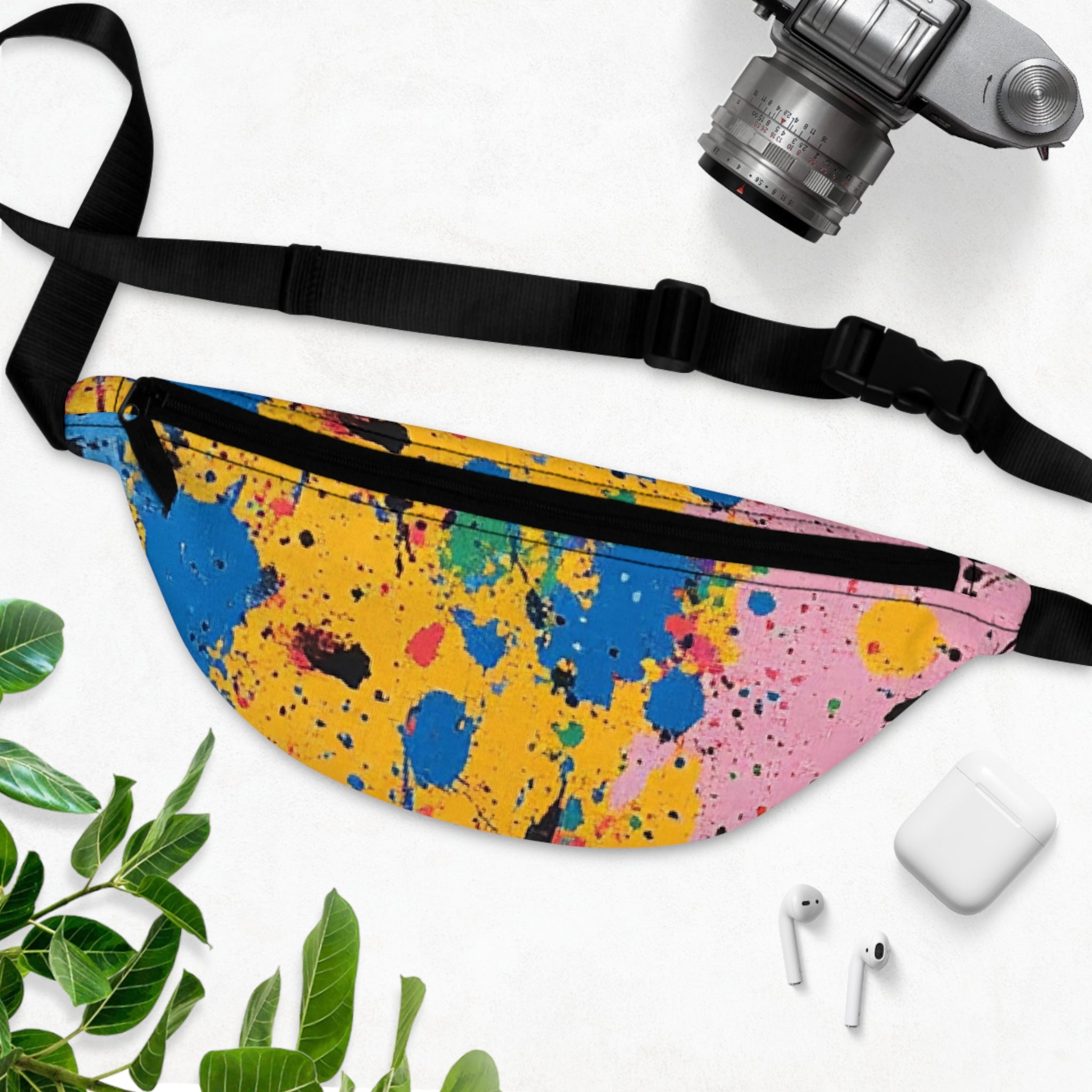 The Colors Of Paint Splatter Fanny Pack, Artsulli - Art is Long, Life is Short, Bags, , , , , , , 
