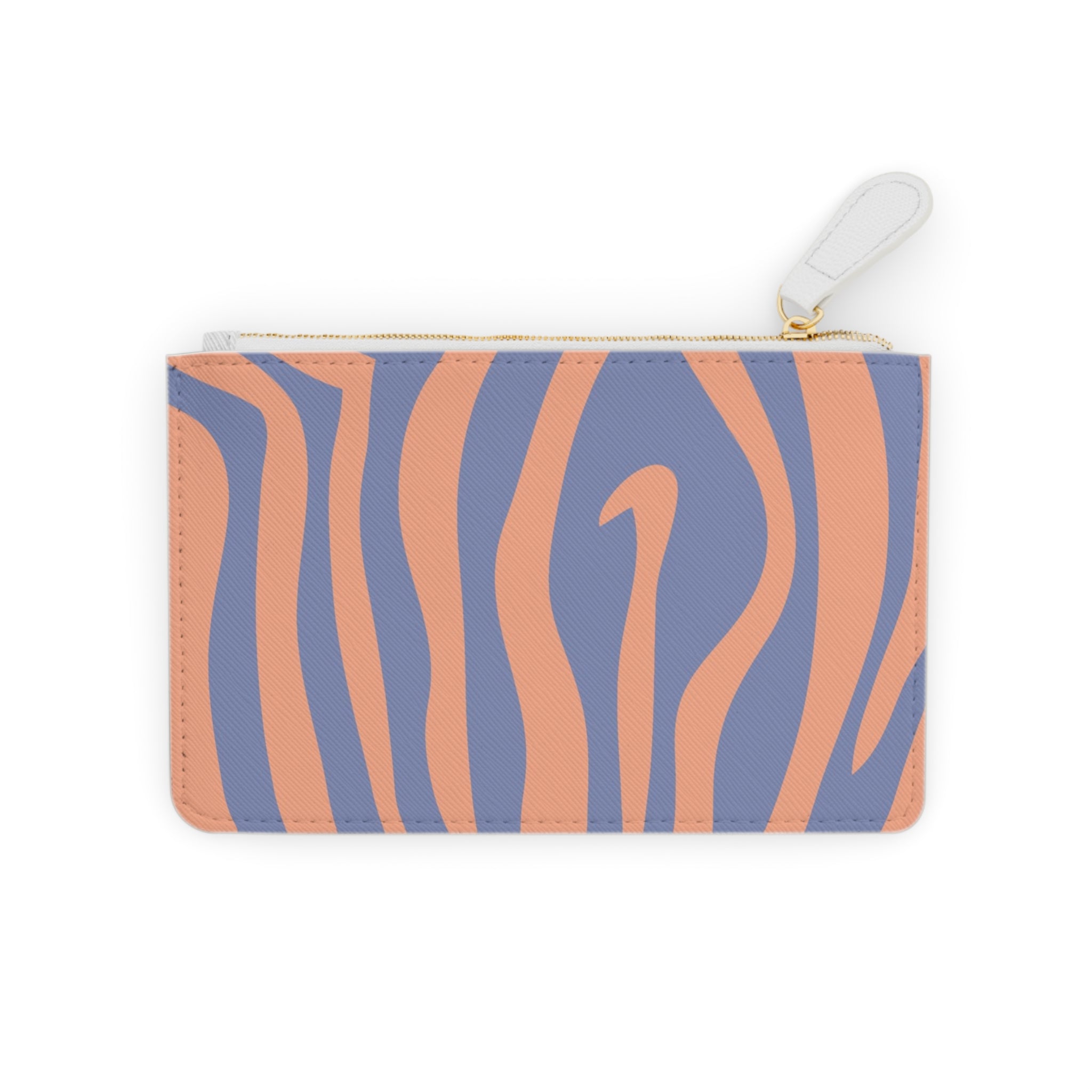 Melting Zebra Stripes Mini Clutch Bag, Artsulli - Art is Long, Life is Short, Bags, Size, 6.3” x 4”, Color, White, , , 71197775375220