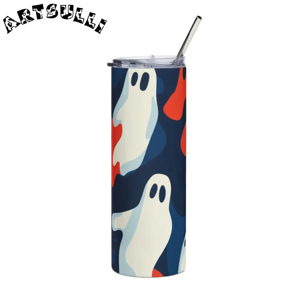 JAKKOUTTHEBXX Camo Ghosts Stainless Steel Tumbler 20oz JAKKOUTTHEBXX