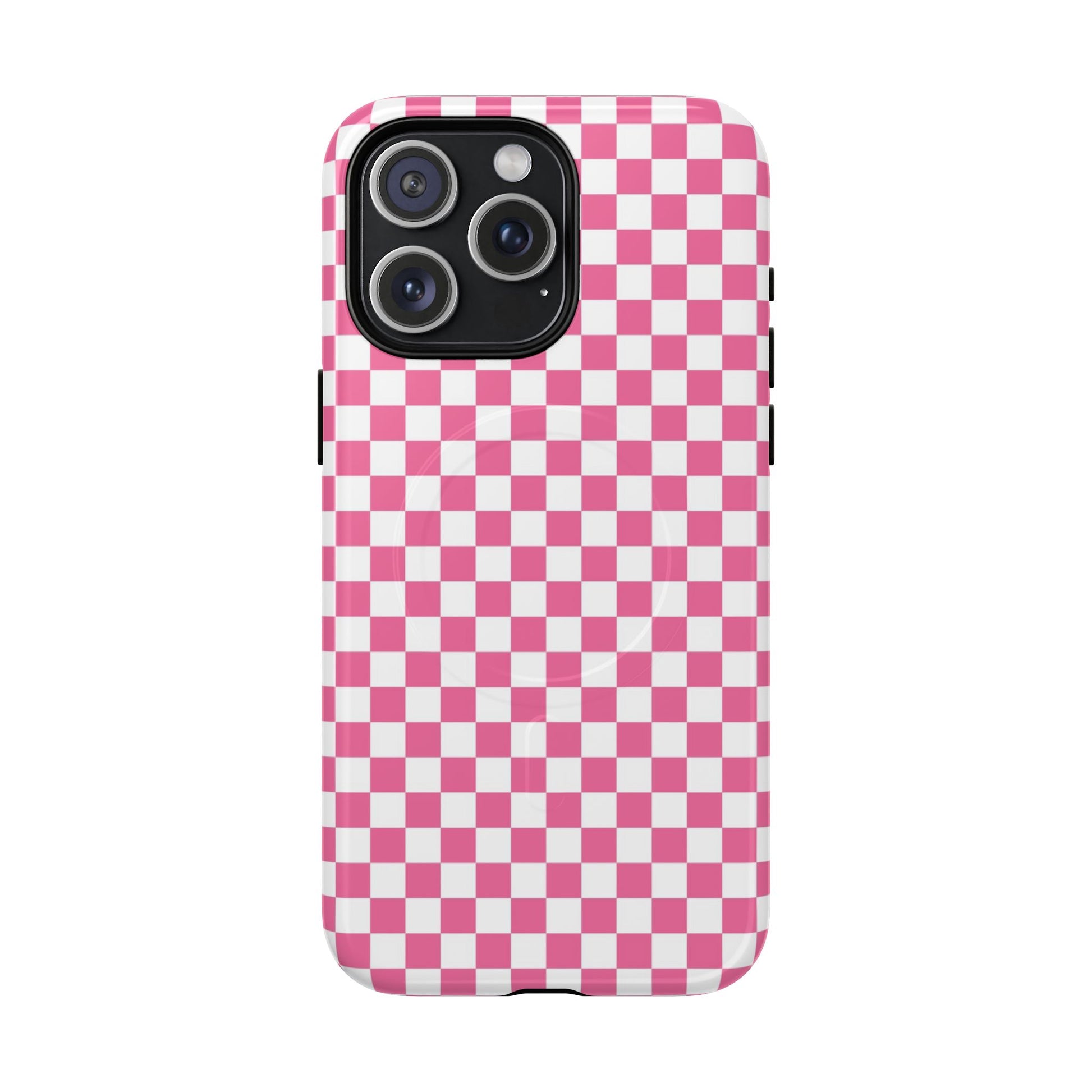 Yuyushiki Pink Check Tough Magnetic Cases, Artsulli - Art is Long, Life is Short, Phone Case, Size, iPhone 15 Pro Max, Surface, Glossy, , , 27789871786511309226