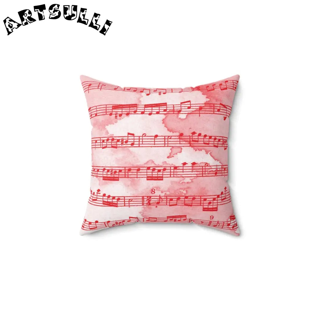JAKKOUTTHEBXX Pink Music Notes Double Sided Room Accent Pillow 2025