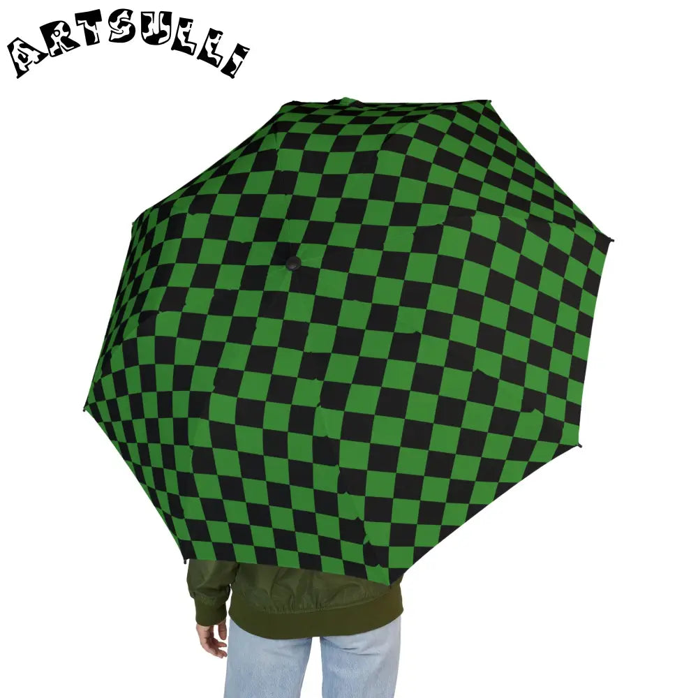 JAKKOUTTHEBXX Checkerboard II Green and Black Semi-Automatic