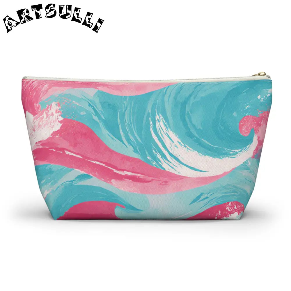 JAKKOUTTHEBXX The Great Pastelwave Pink and Blue Accessory Pouch w