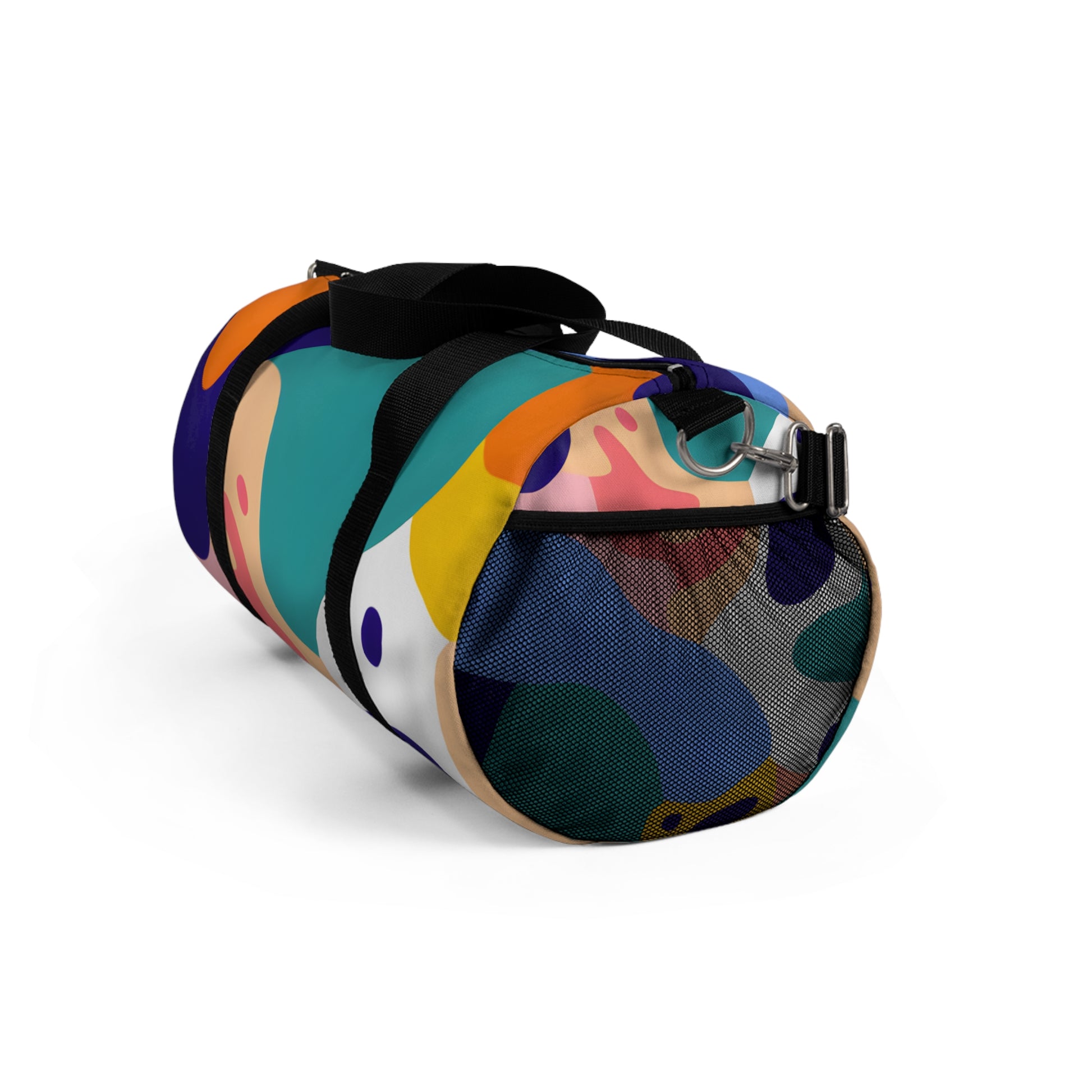 Colorful Abstract Shapes Duffel Bag, Artsulli - Art is Long, Life is Short, Bags, , , , , , , 