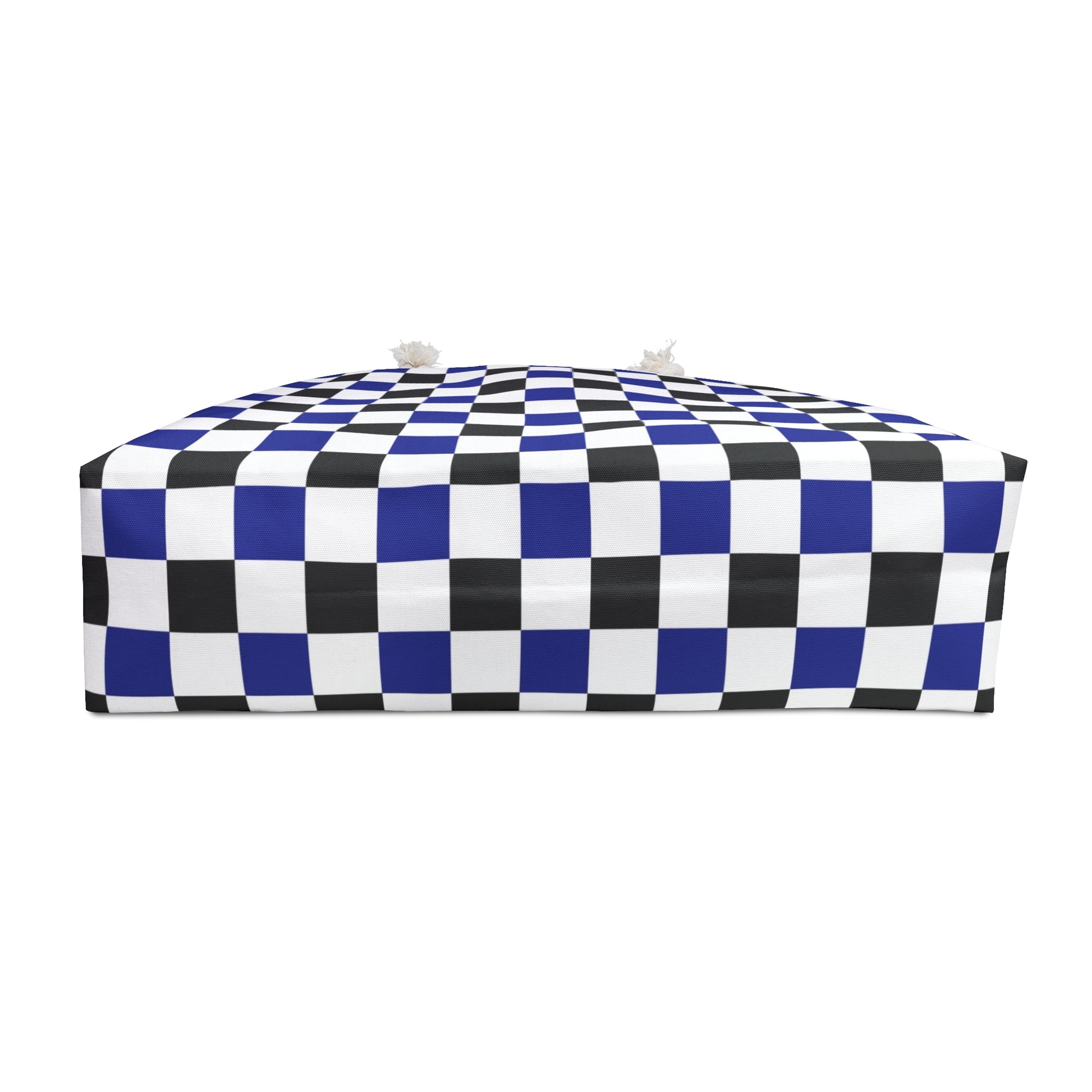 Checkerboard Blue White and Black Weekender Bag, Artsulli - Art is Long, Life is Short, Bags, , , , , , , 