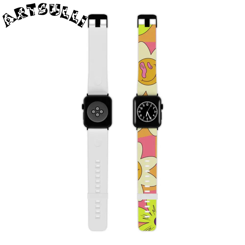JAKKOUTTHEBXX Trippy Sour Face Rave Watch Band for Apple Watch