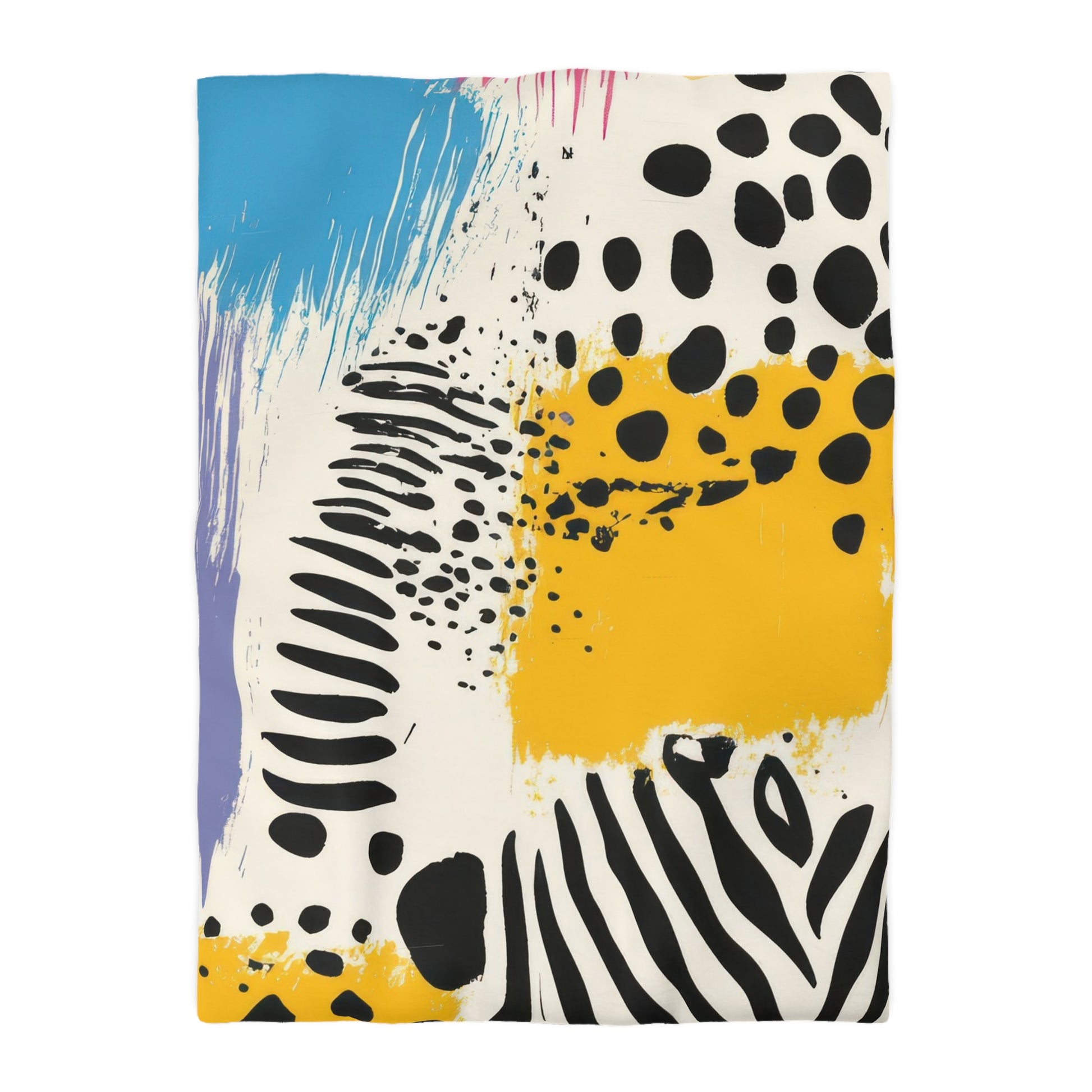 Rae Zebra Rhapsody Microfiber Duvet Cover, Artsulli - Art is Long, Life is Short, Home Decor, Size, Twin XL, Color, White, , , 10097905894338