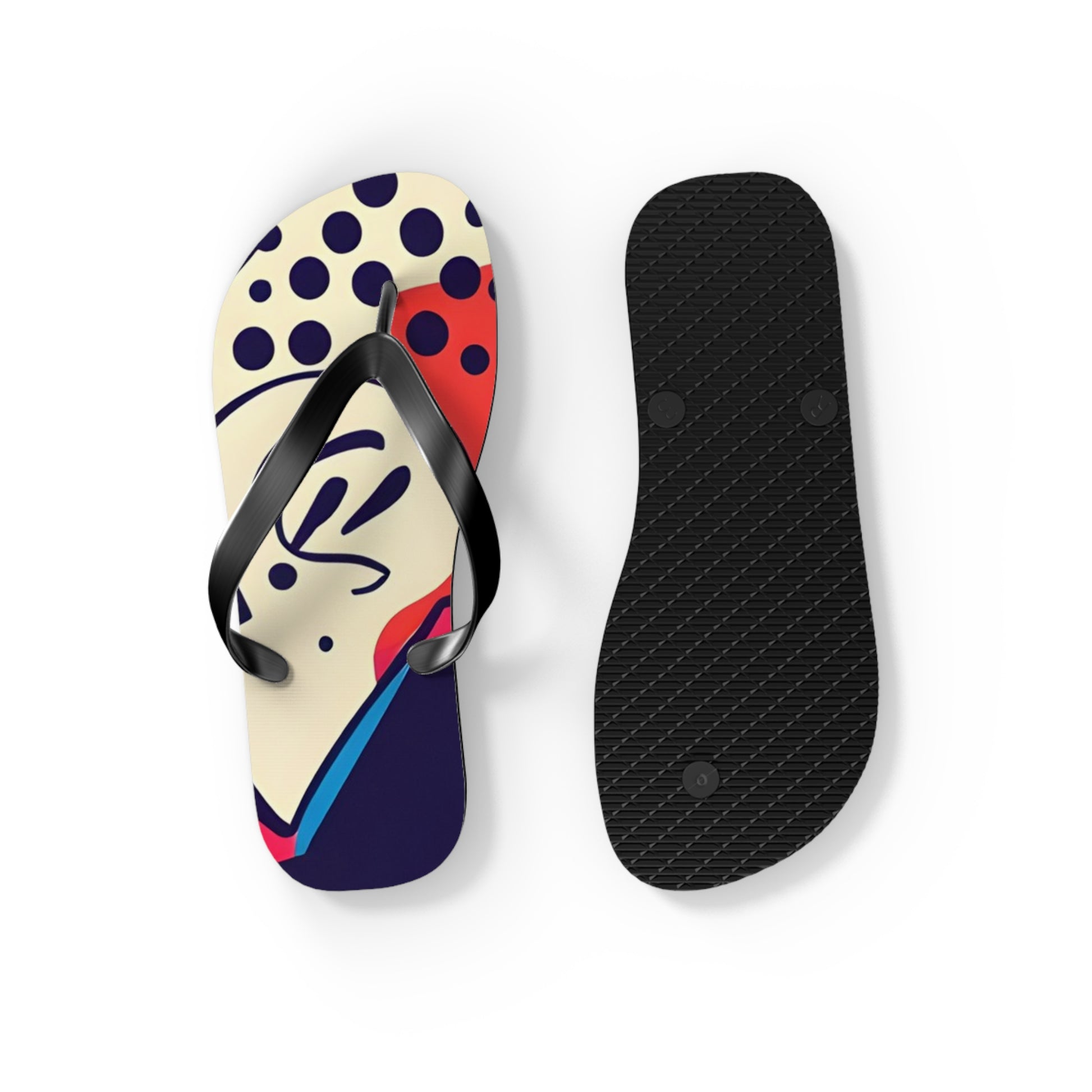 Comic x Pop Art Flip Flops, Artsulli - Art is Long, Life is Short, Shoes, , , , , , , 