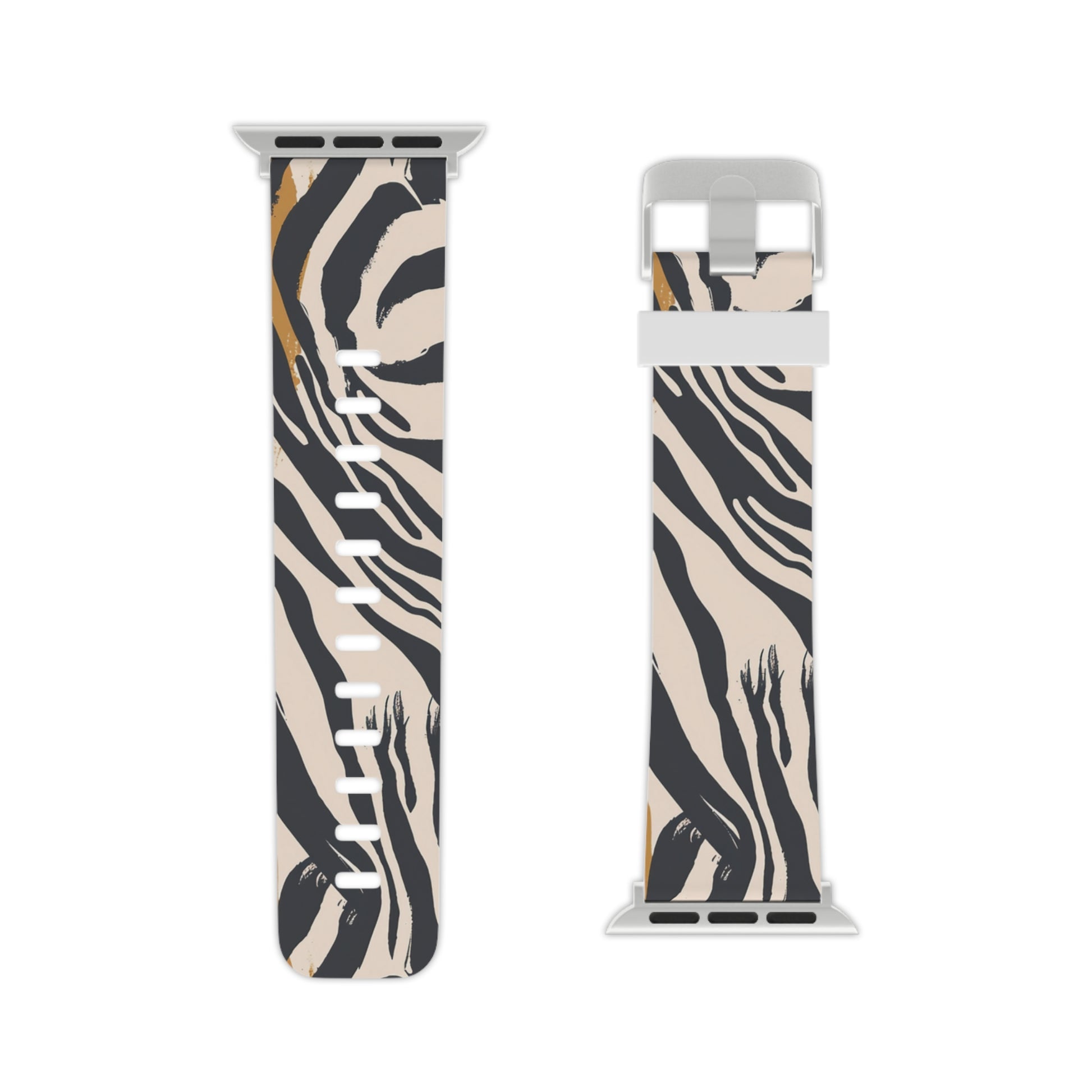 Beige Zebra Jungle Flats Watch Band for Apple Watch, Artsulli - Art is Long, Life is Short, Accessories, , , , , , , 