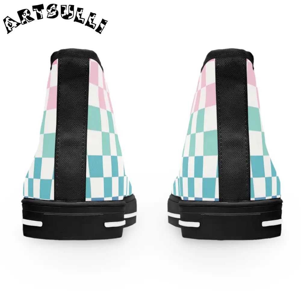 JAKKOUTTHEBXX Vaporwave Rainbow Checkerboard Multi-Color Women’s