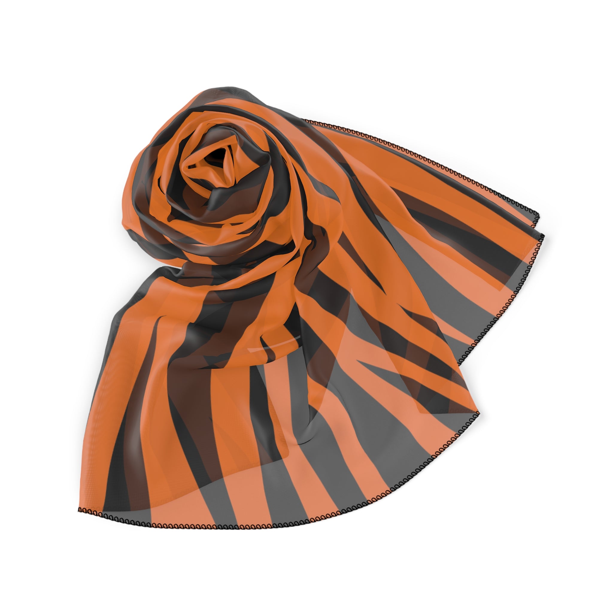 Halloween Zebra Poly Scarf, Artsulli - Art is Long, Life is Short, Accessories, , , , , , , 