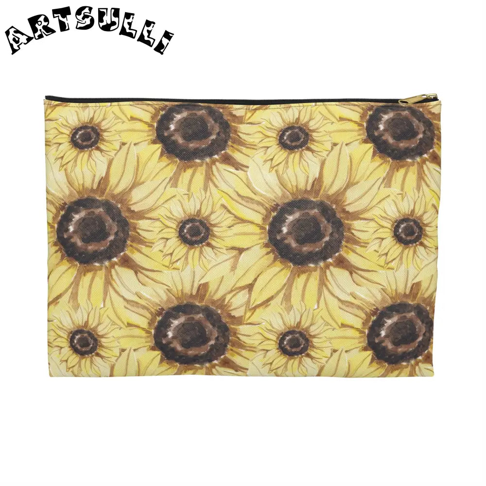 JAKKOUTTHEBXX Retro Anime Sunflower Accessory Pouch JAKKOUTTHEBXX