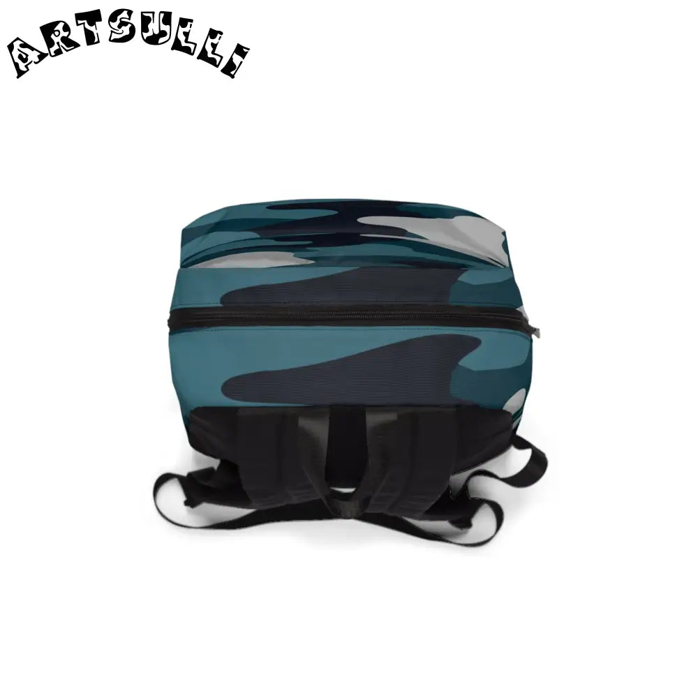 JAKKOUTTHEBXX Blue Camouflage Unisex Classic Backpack JAKKOUTTHEBXX
