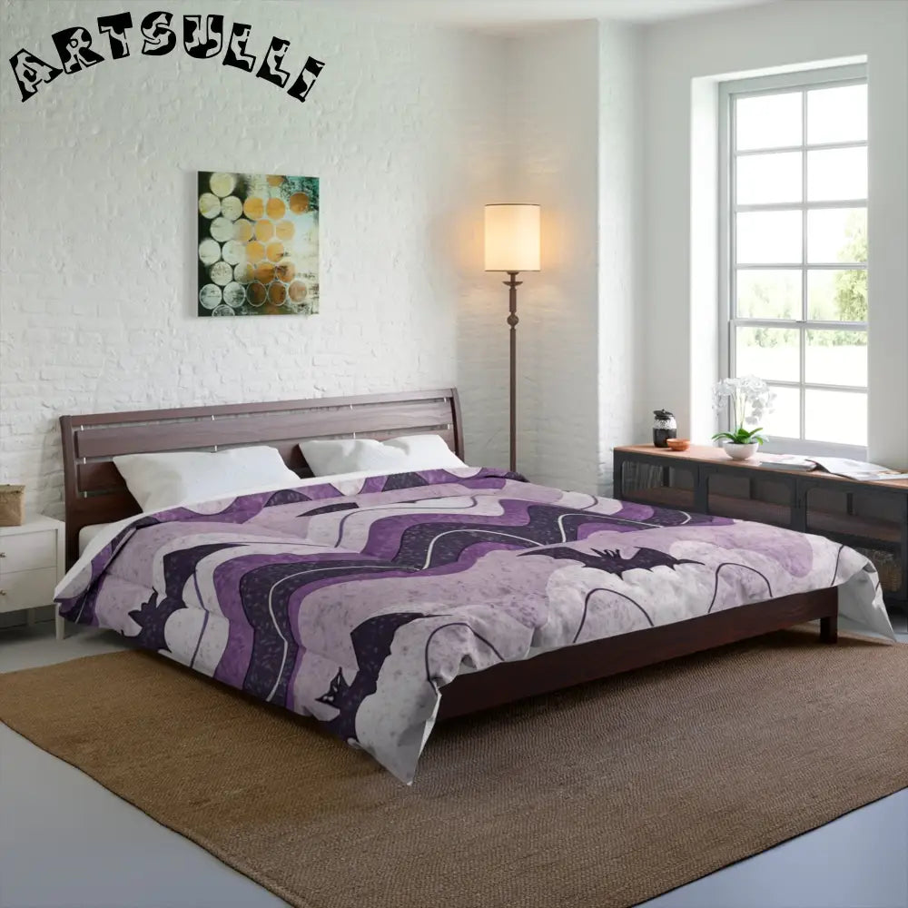 JAKKOUTTHEBXX Bat Wave Comforter JAKKOUTTHEBXX Artsulli - Art