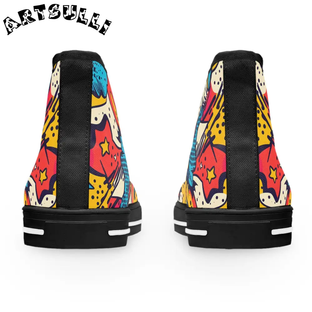 JAKKOUTTHEBXX Comic x Pop Art II Women’s High Top Sneakers