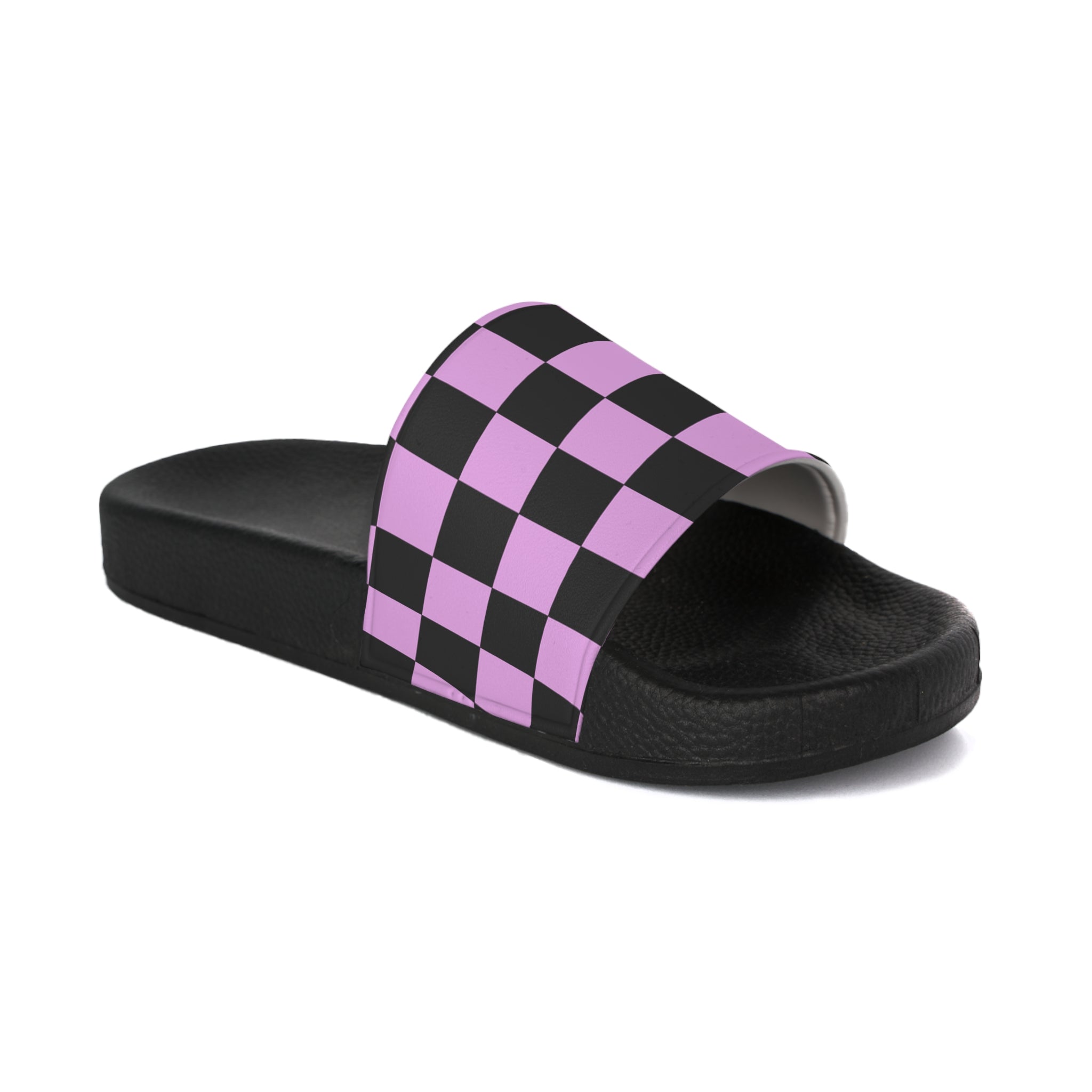 Pixel Punk Vision Women's Slide Sandals, Artsulli - Art is Long, Life is Short, Shoes, Color, Black sole, Size, US 5, , , 20838547737826852840
