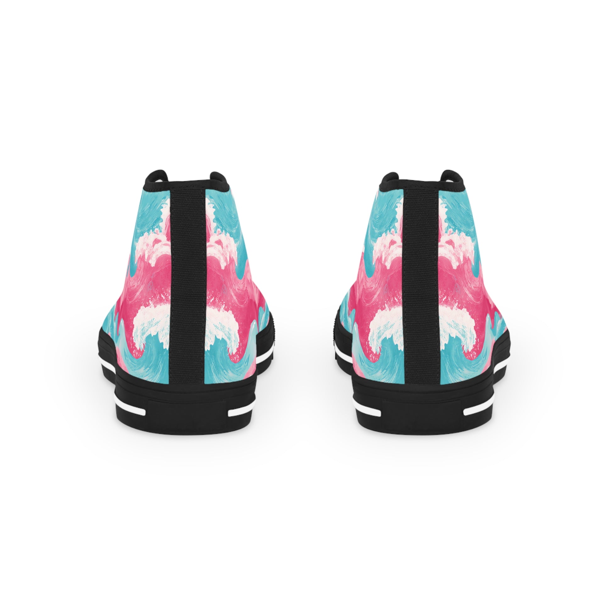 The Great Pastelwave II Men's High Top Sneakers, Artsulli - Art is Long, Life is Short, Shoes, , , , , , , 