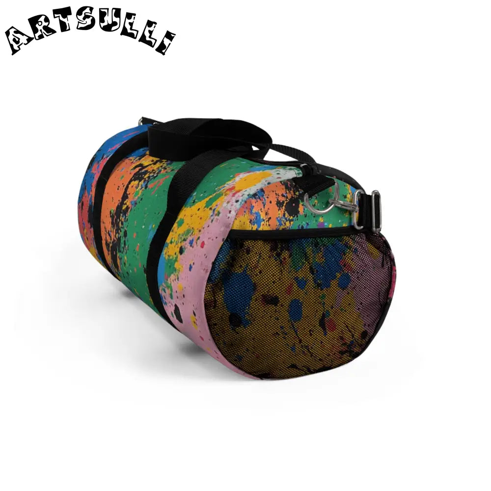 JAKKOUTTHEBXX The Colors Of Paint Splatter Duffel Bag JAKKOUTTHEBXX