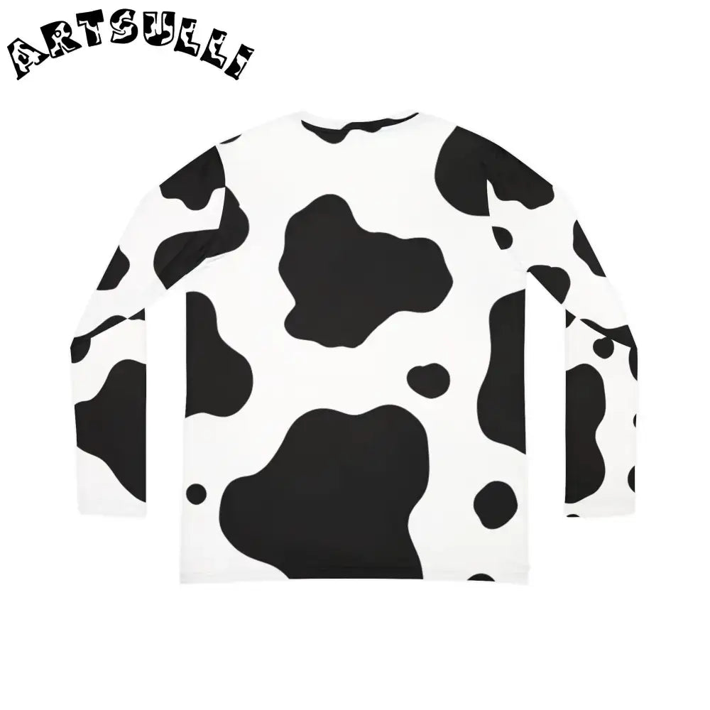 JAKKOUTTHEBXX White Cow Print Long Sleeve Shirt JAKKOUTTHEBXX