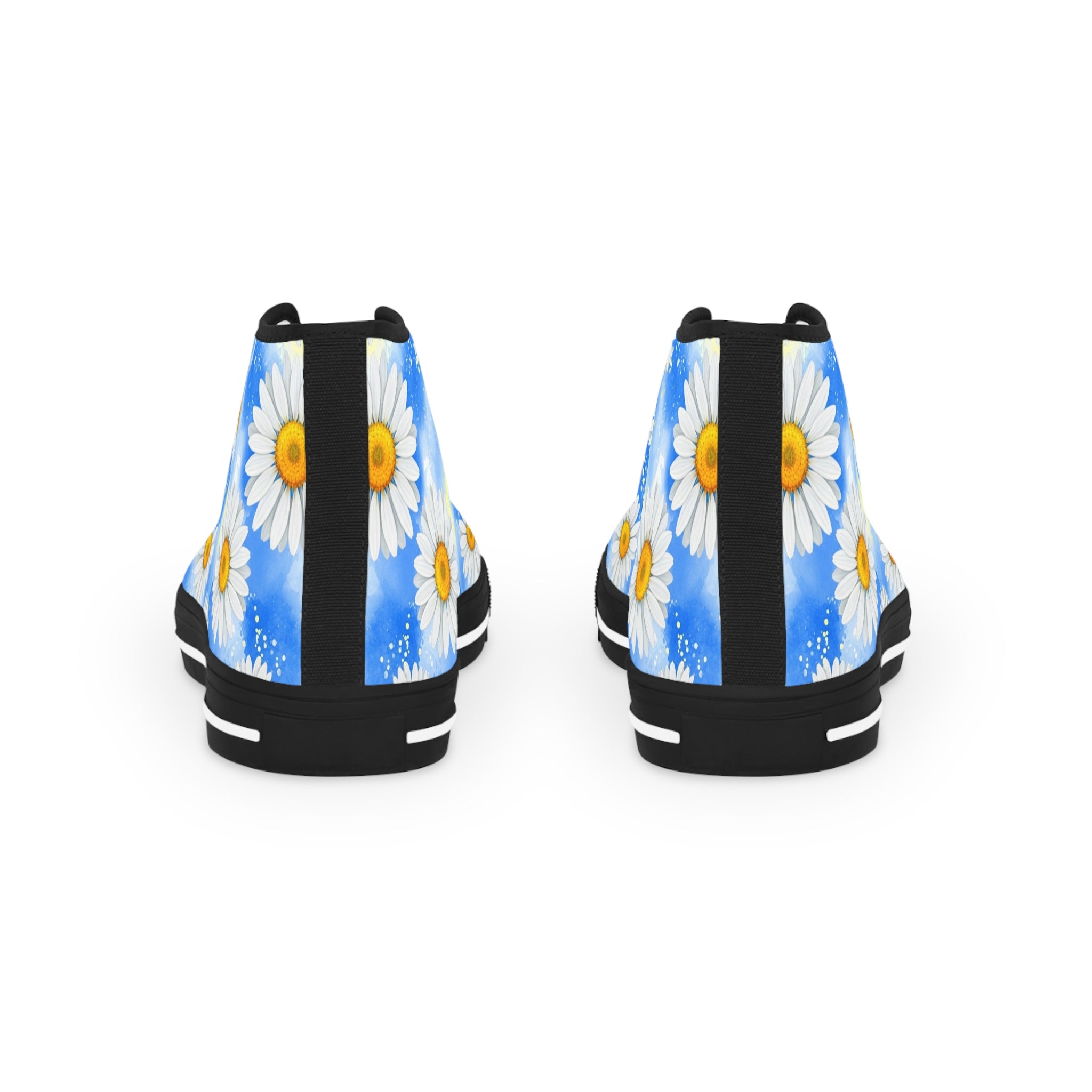 Daisies II Men's High Top Sneakers, Artsulli - Art is Long, Life is Short, Shoes, , , , , , , 
