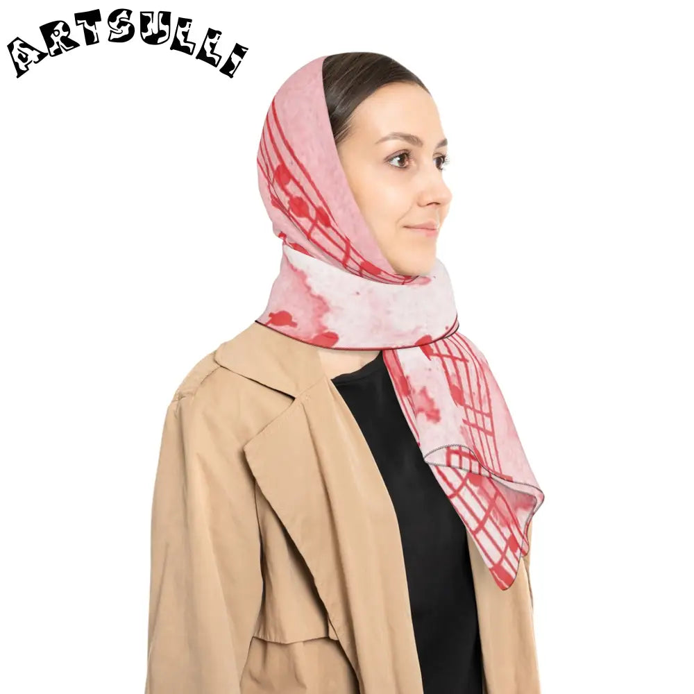 JAKKOUTTHEBXX Pink Music Head Turning Style Scarf 2025