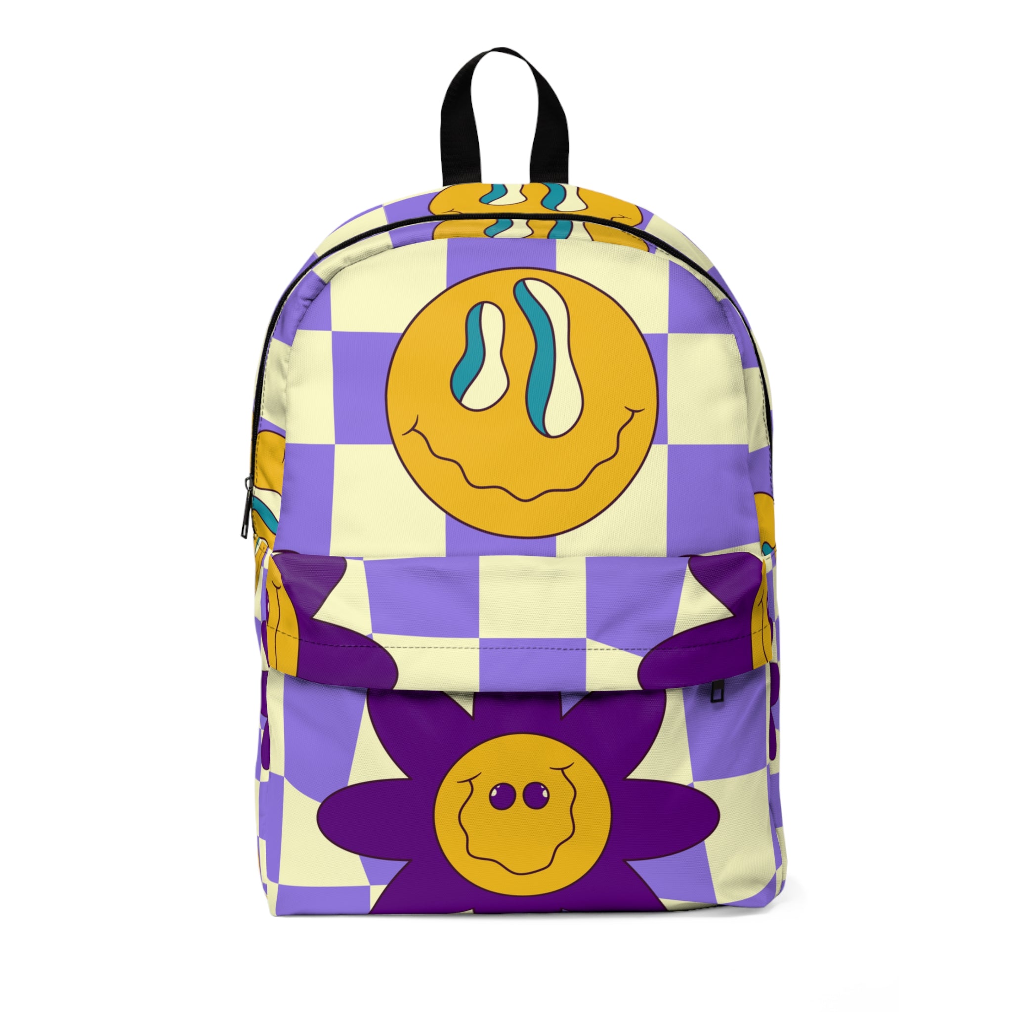 Trippy Flower Power Motifs Unisex Classic Backpack, Artsulli - Art is Long, Life is Short, Bags, Size, One size, , , , , 13765829571667