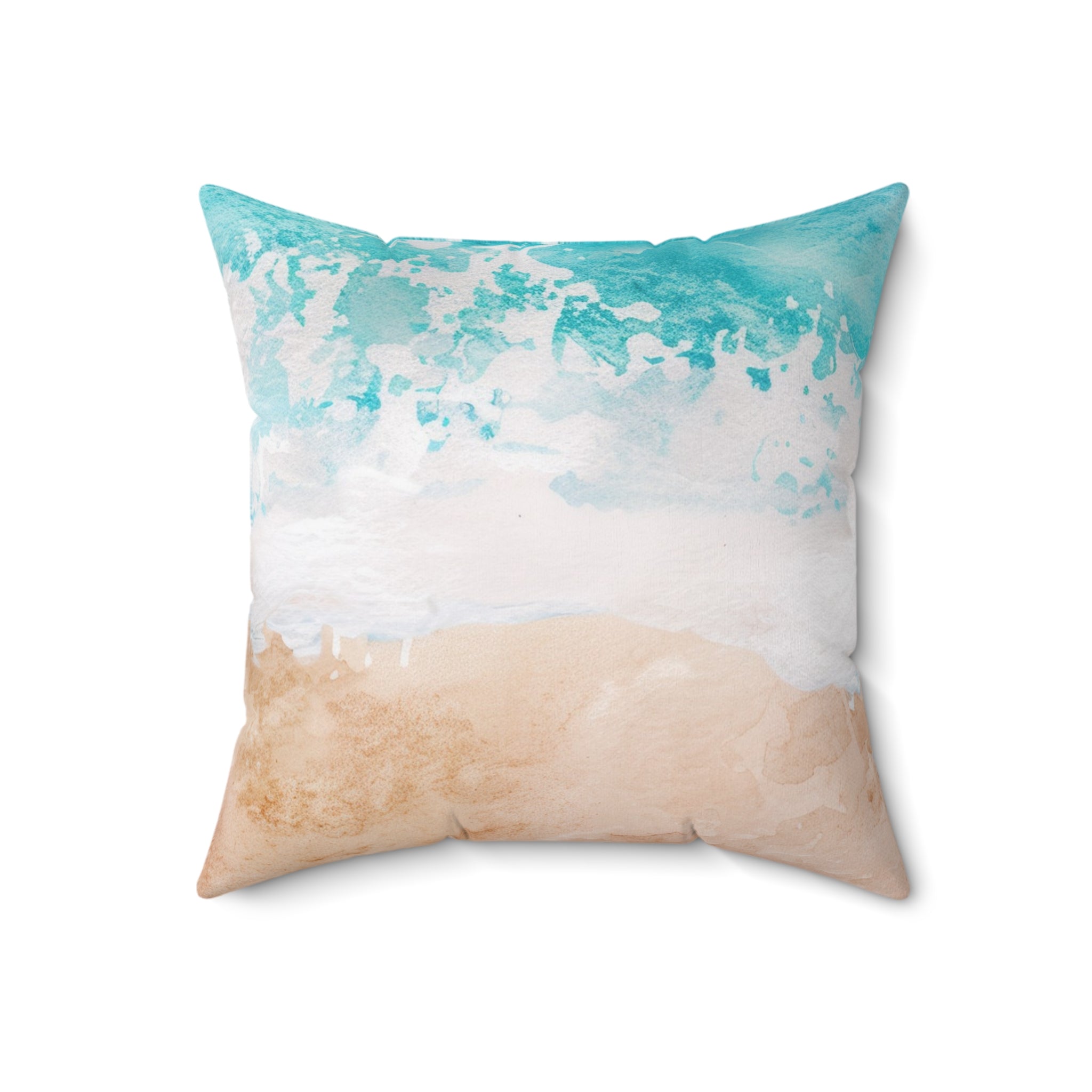 Seashore Spun Polyester Square Pillow, Artsulli - Art is Long, Life is Short, Home Decor, Size, 18" × 18", , , , , 33223291228475660727