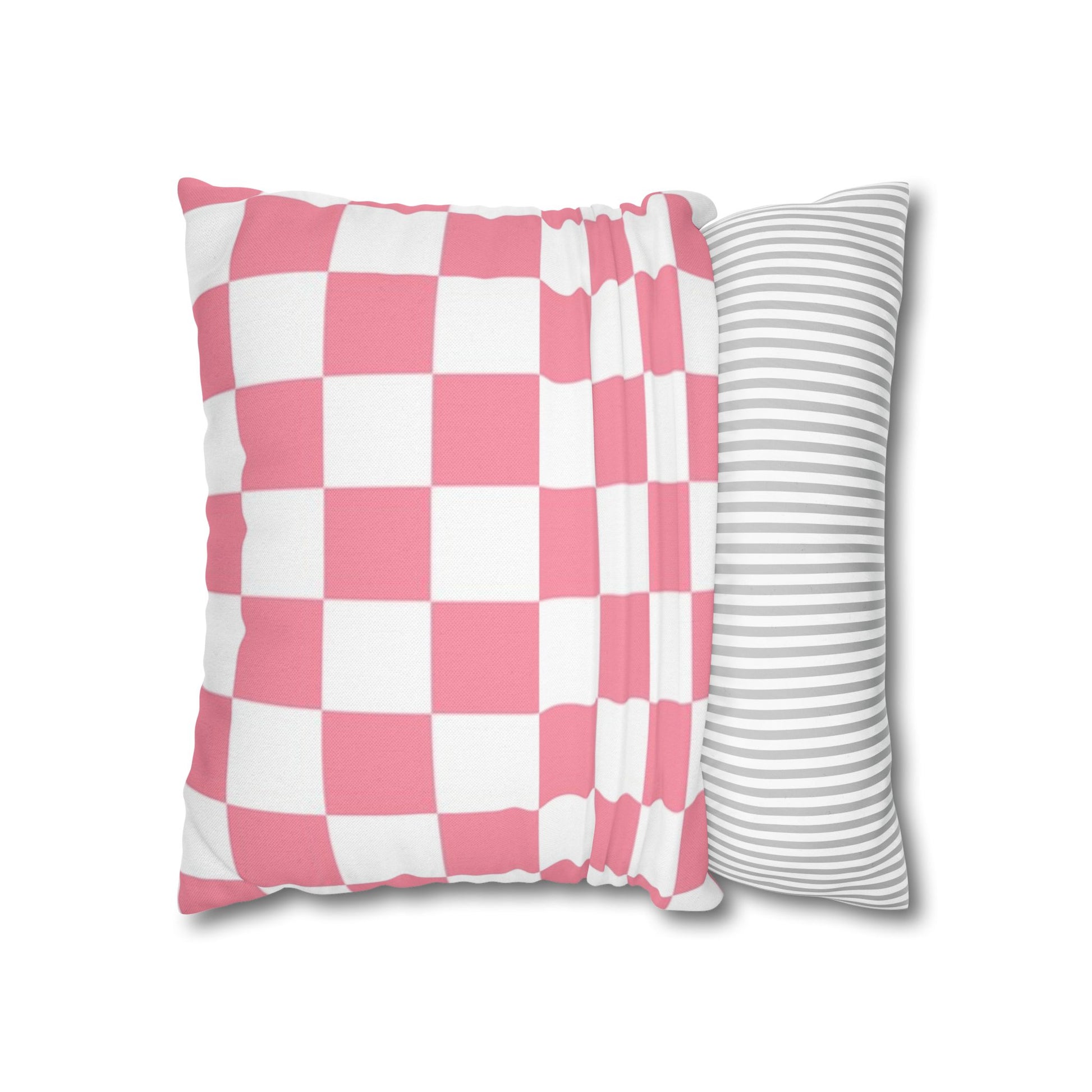 Brigandine Checkered Scene Spun Polyester Square Pillowcase, Artsulli - Art is Long, Life is Short, Home Decor, , , , , , , 
