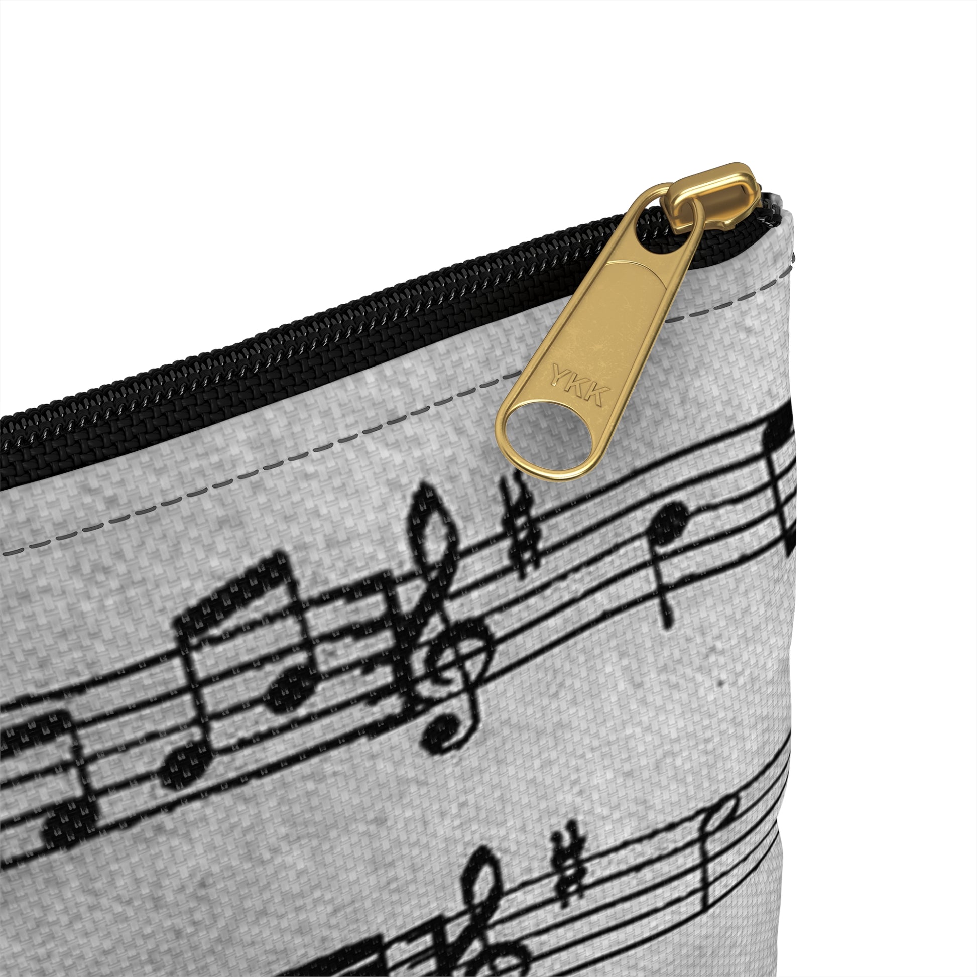 Drip Spill Type Beat Sheet Music Black Accessory Pouch, Artsulli - Art is Long, Life is Short, Bags, , , , , , , 