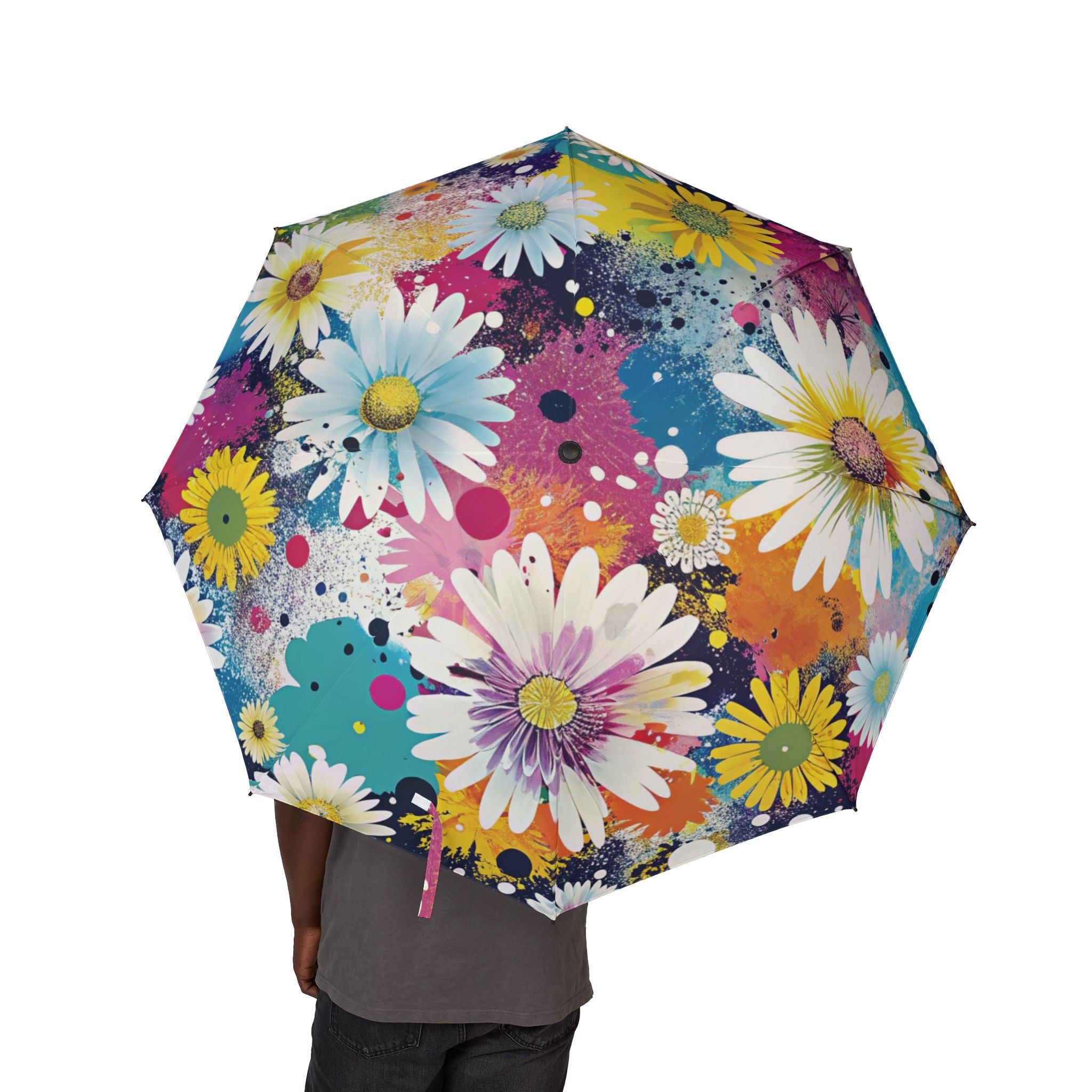 Magical Flower Explosion Multi-Color Semi-Automatic Foldable Umbrella, Artsulli - Art is Long, Life is Short, Accessories, , , , , , , 
