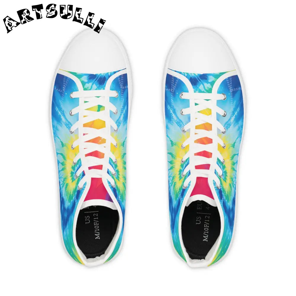 JAKKOUTTHEBXX Tie-Dye High Top Canvas Sneakers 2025