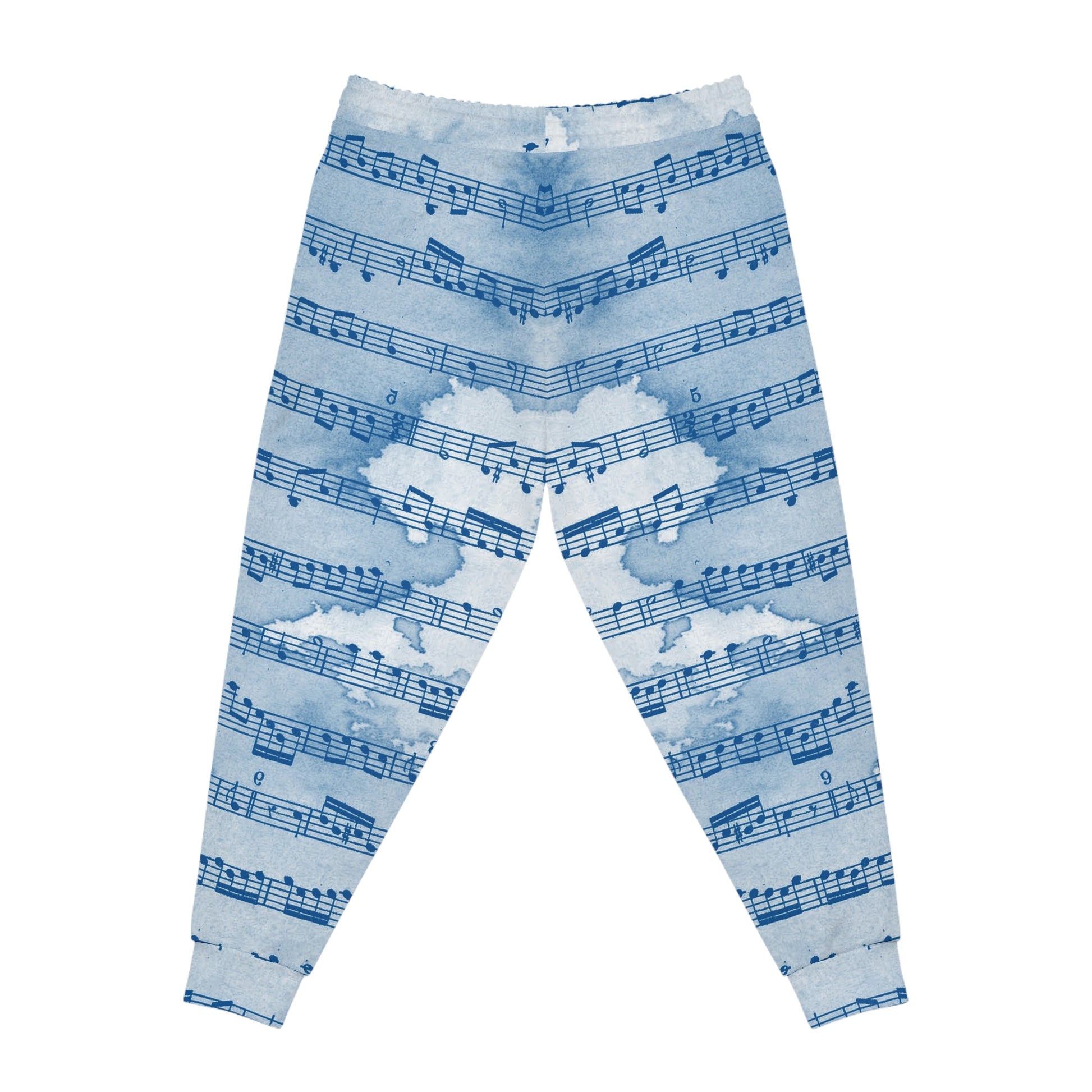 Drip Spill Type Beat Sheet II Music Blue Athletic Joggers (AOP), Artsulli - Art is Long, Life is Short, All Over Prints, , , , , , , 