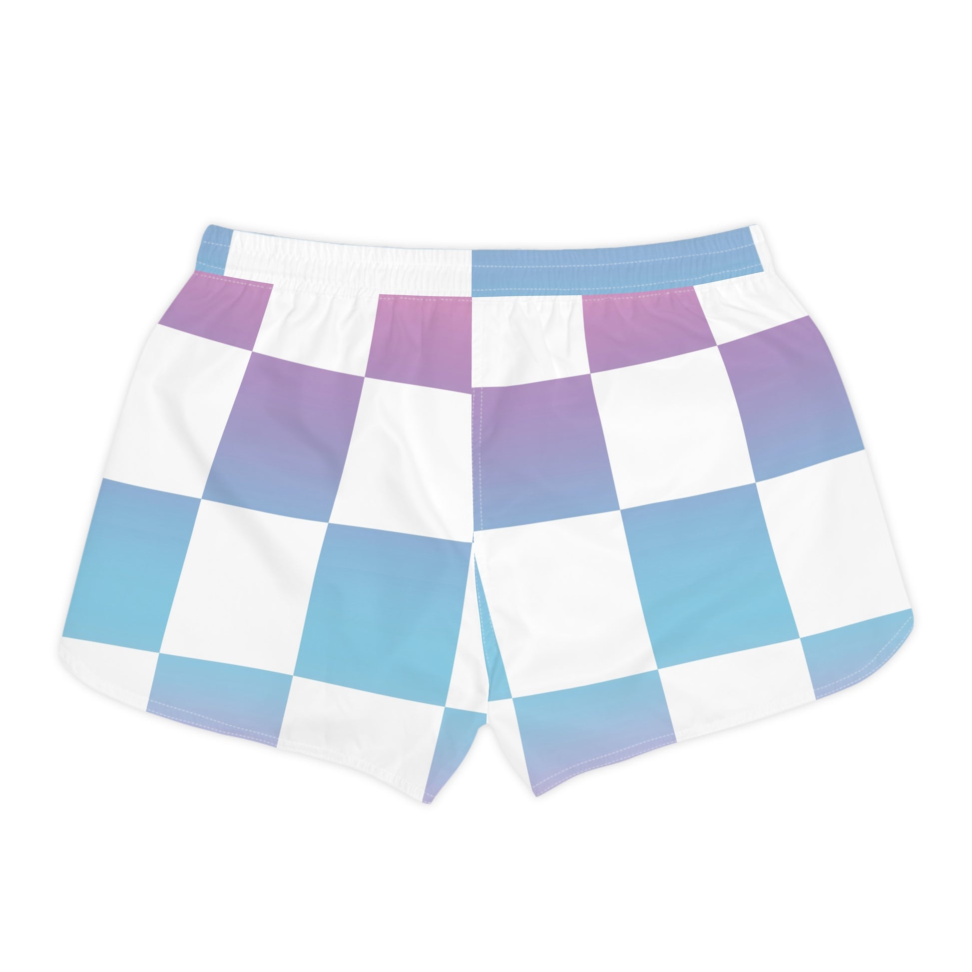 Vaporwave Check Women's Casual Shorts (AOP), Artsulli - Art is Long, Life is Short, All Over Prints, , , , , , , 