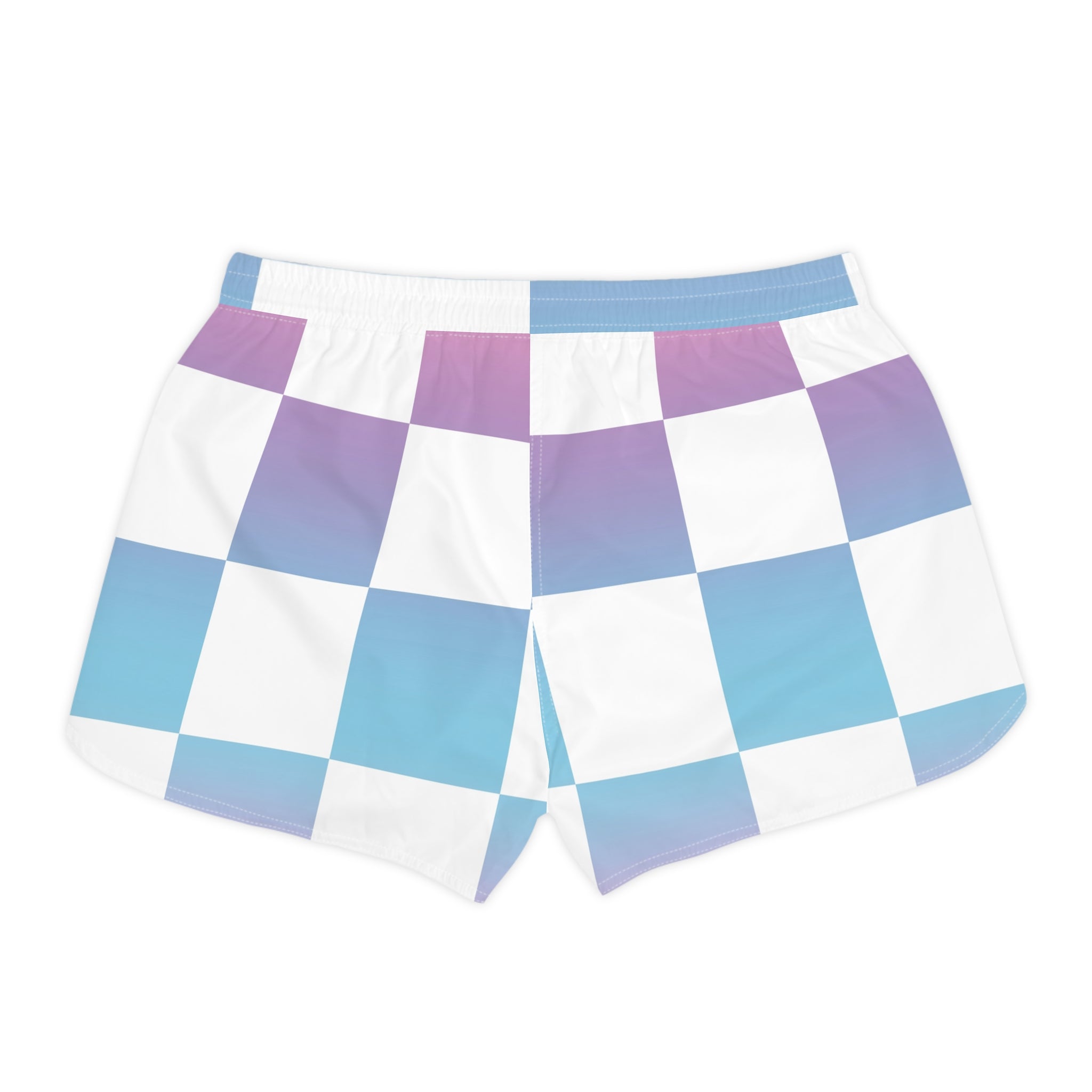 Vaporwave Check Women's Casual Shorts (AOP), Artsulli - Art is Long, Life is Short, All Over Prints, , , , , , , 