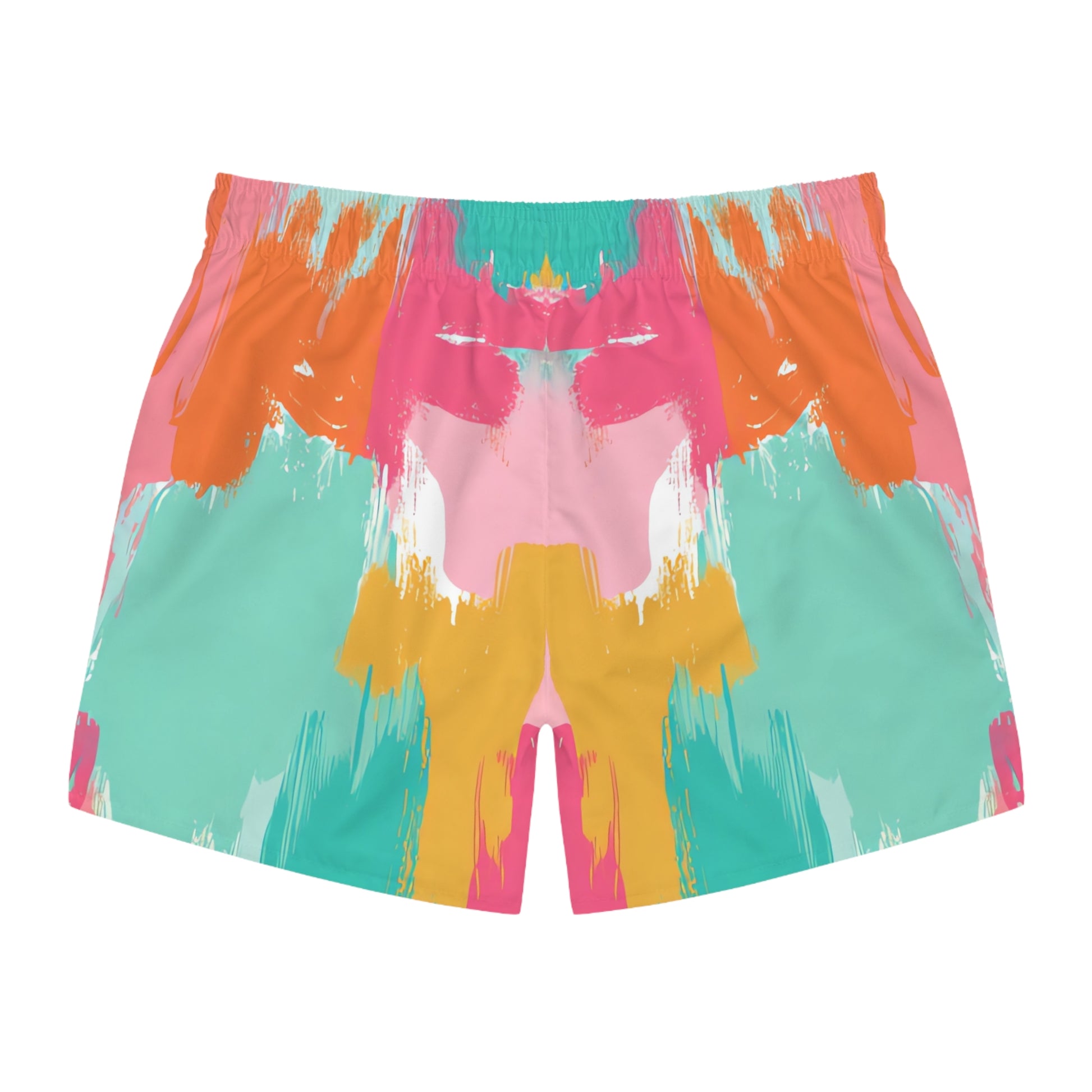 Preppy Pixel II Bloom Swim Trunks (AOP), Artsulli - Art is Long, Life is Short, All Over Prints, , , , , , , 