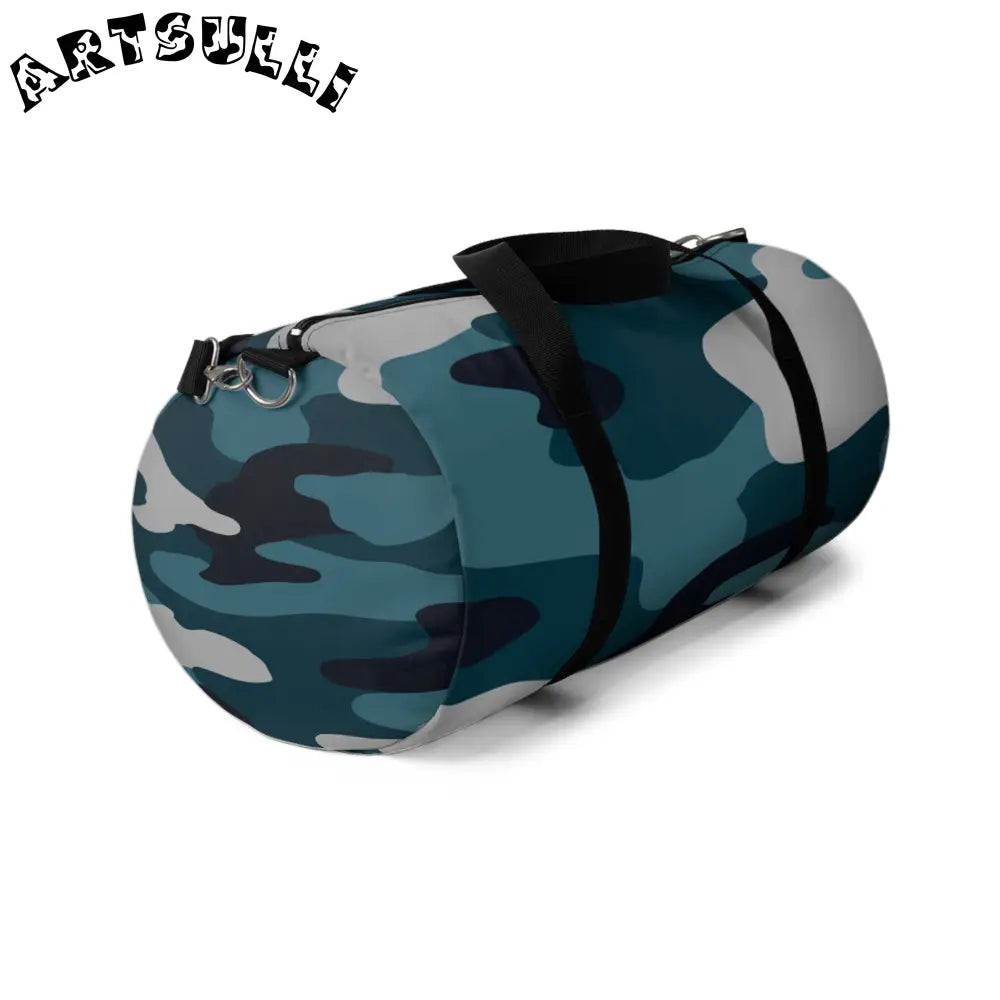JAKKOUTTHEBXX Blue Camouflage Duffel Bag JAKKOUTTHEBXX Artsulli