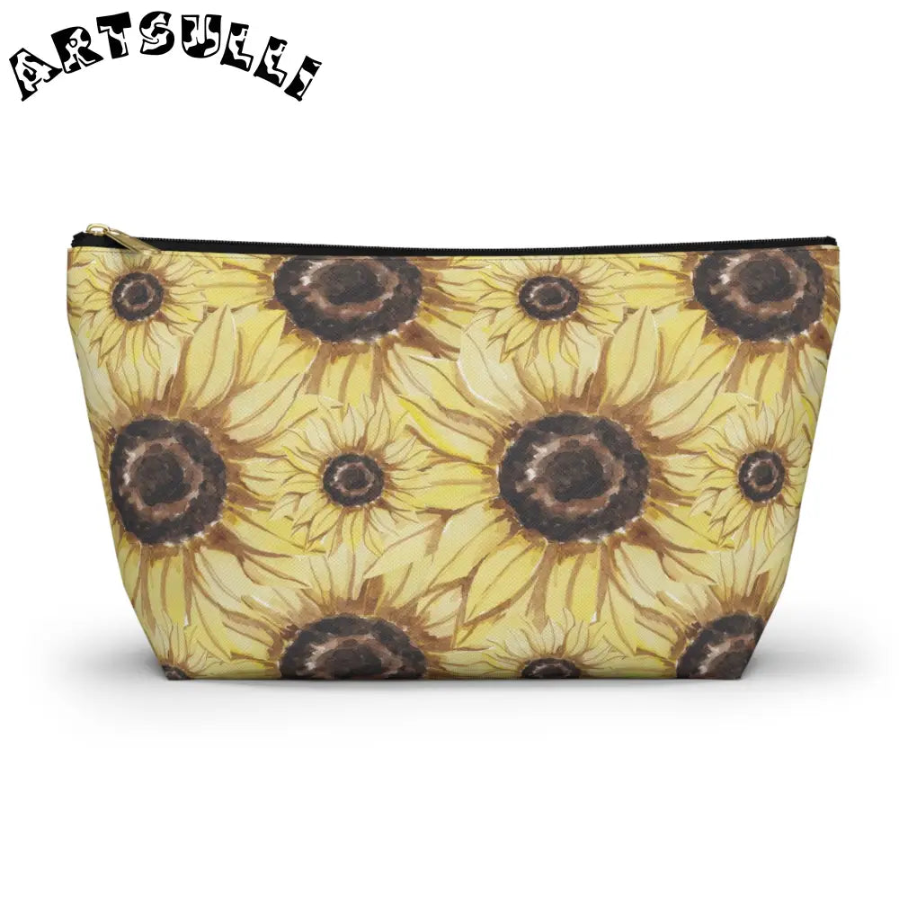 JAKKOUTTHEBXX Retro Anime Sunflower Accessory Pouch w T-bottom