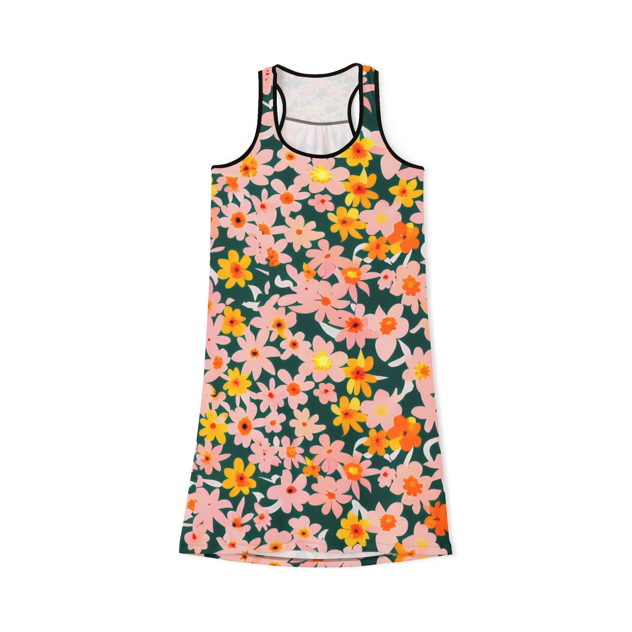 Women's Racerback Dress (AOP), Artsulli - Art is Long, Life is Short, Tank Top, Size, XS, Color, Black, , , 19193789081088537663