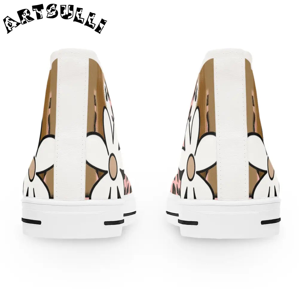 JAKKOUTTHEBXX Sutfin Ghosts Pop Art Women’s High Top Sneakers
