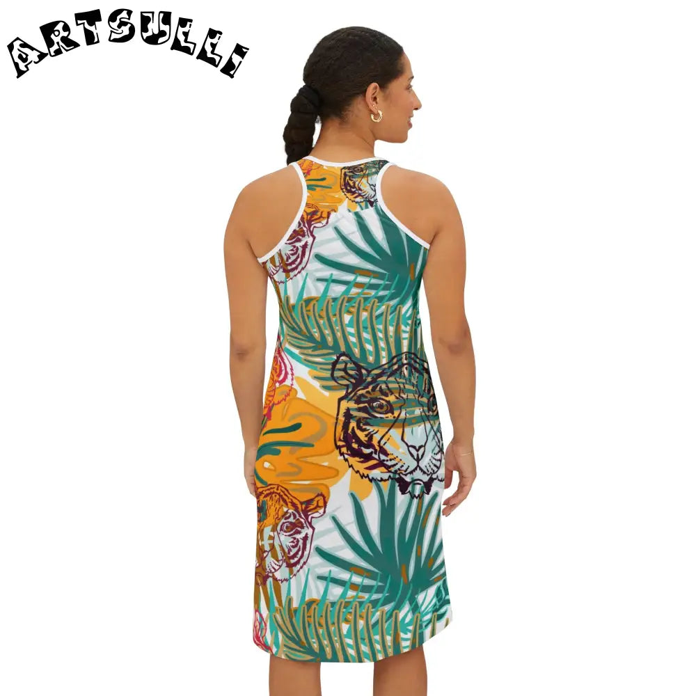 JAKKOUTTHEBXX Tropical Jungle Tigers Brown and Green Women’s