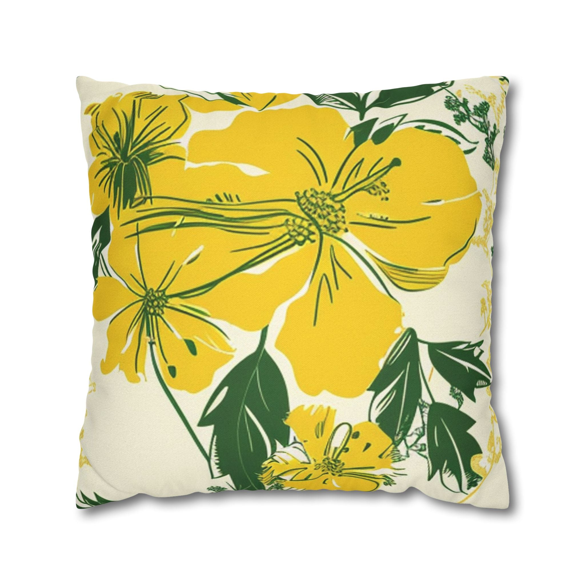 Spun Polyester Square Pillowcase, Artsulli - Art is Long, Life is Short, Home Decor, Size, 20" × 20", , , , , 16874765040082460147