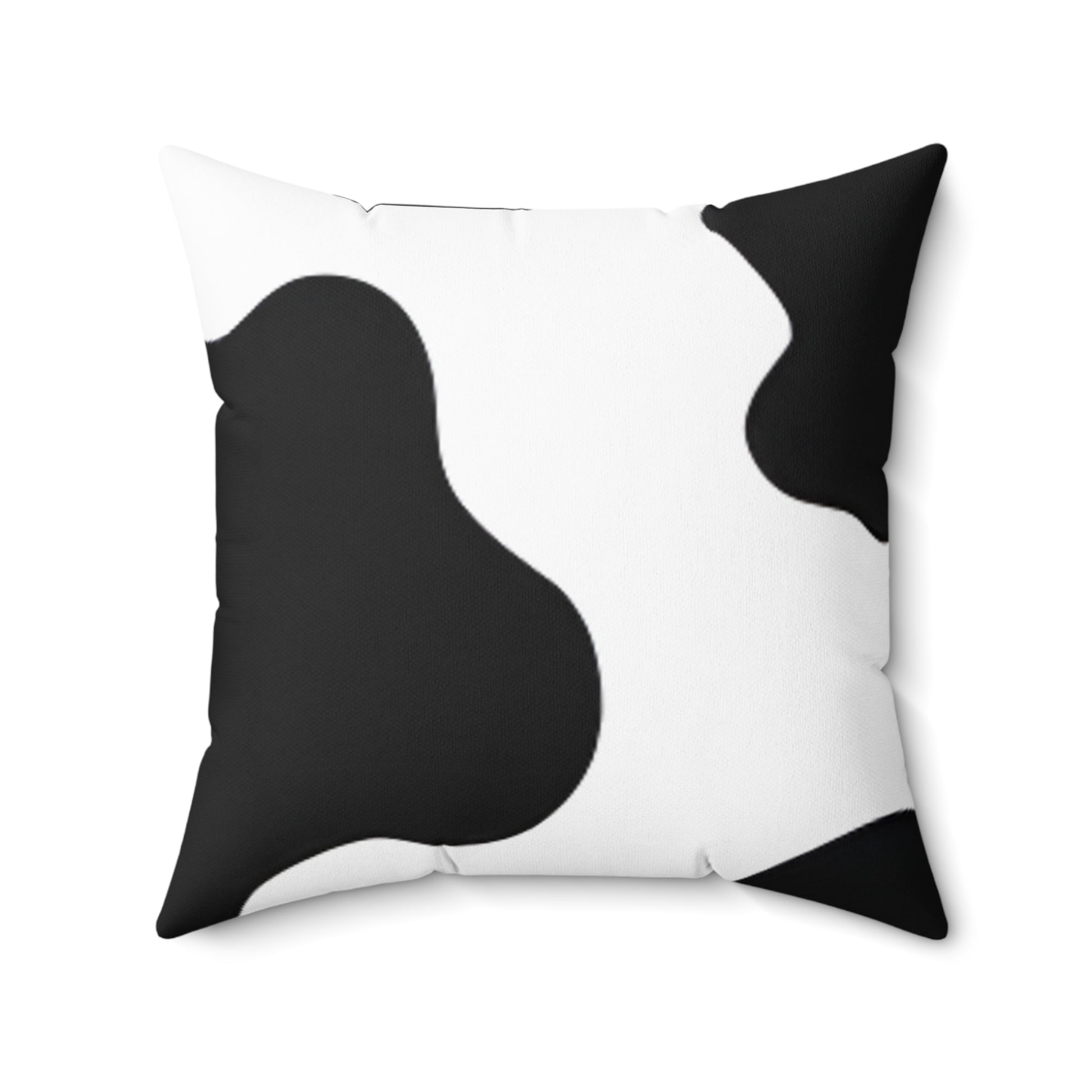 Cow Print Focus Spun Polyester Square Pillow, Artsulli - Art is Long, Life is Short, Home Decor, Size, 20" × 20", , , , , 33927657883022